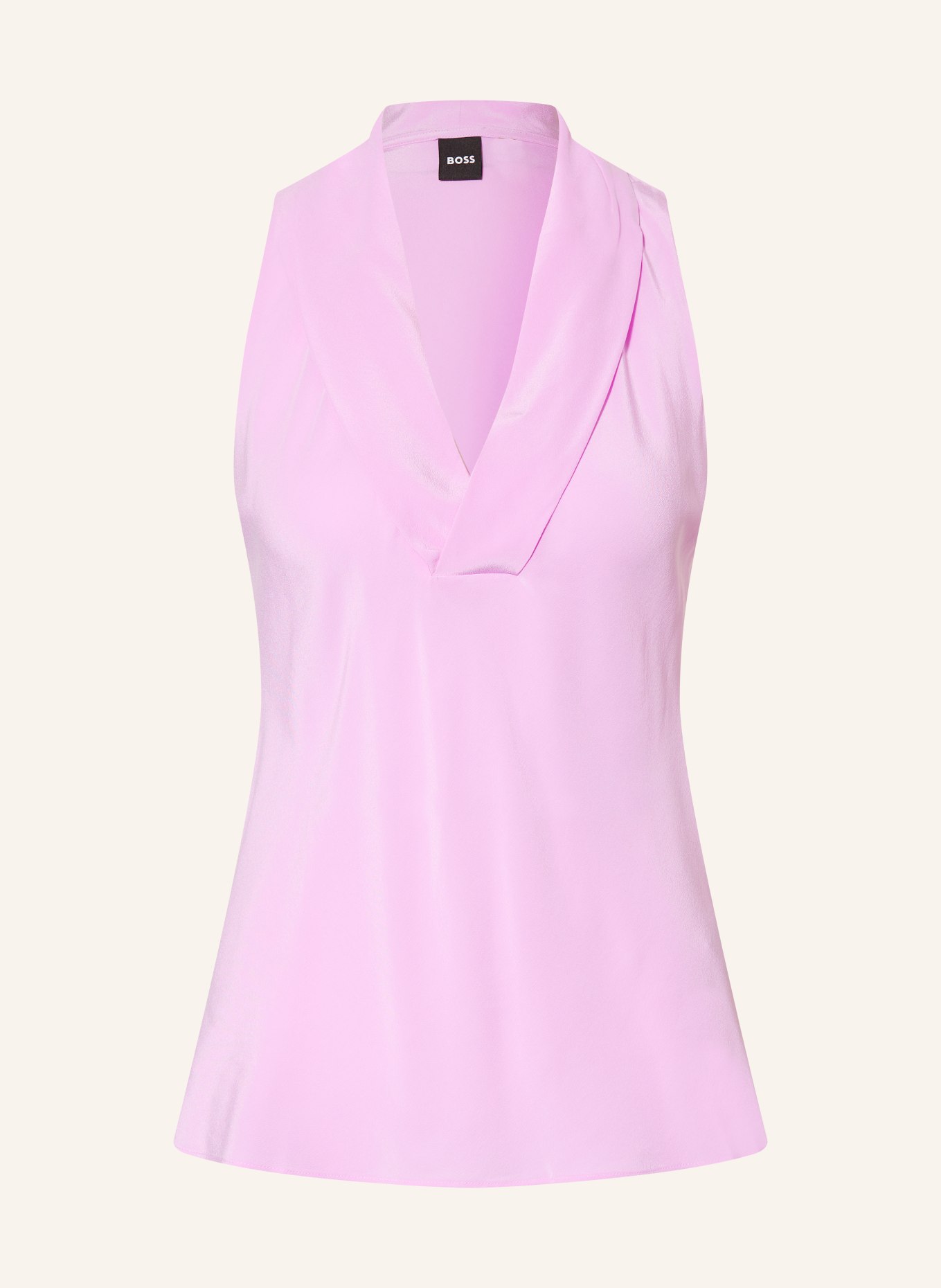 BOSS Blusentop BOLARU aus Seide: HELLLILA