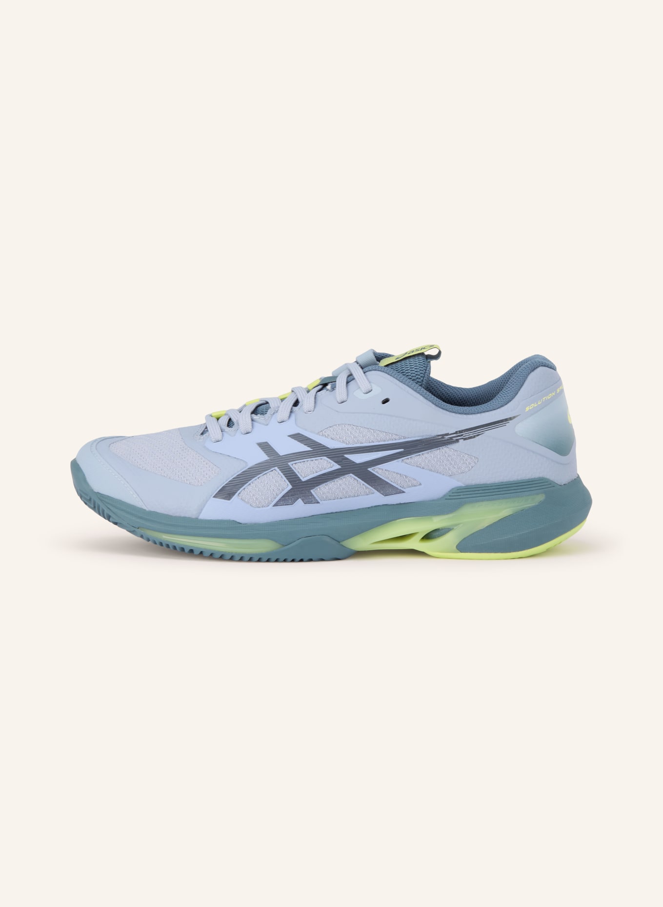ASICS Tennisschuhe SOLUTION SPEED FF 4 CLAY: BLAUGRAU / GELB / DUNKELGRÜN