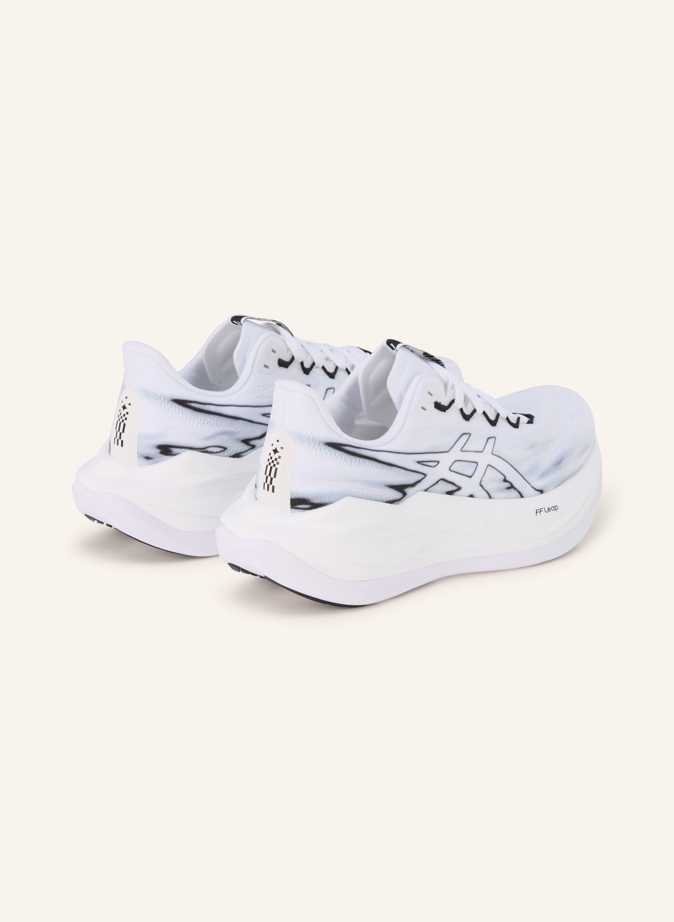 ASICS SUPERBLAST 3 running shoes: WHITE / BLACK