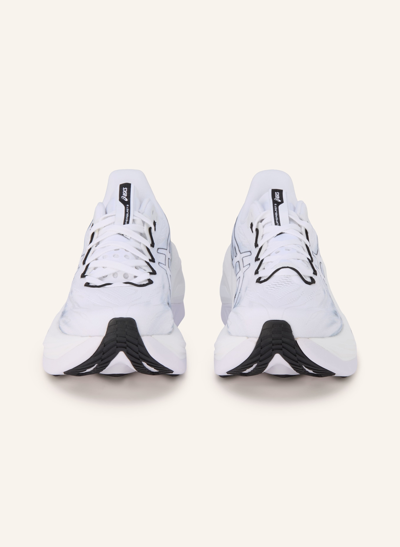 ASICS SUPERBLAST 3 running shoes: WHITE / BLACK