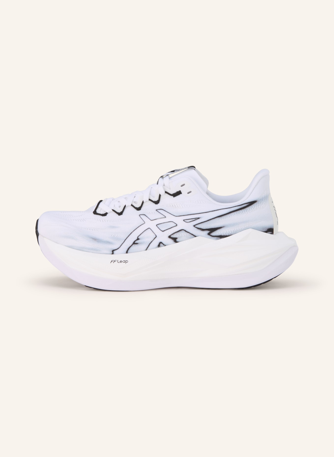 ASICS SUPERBLAST 3 running shoes: WHITE / BLACK