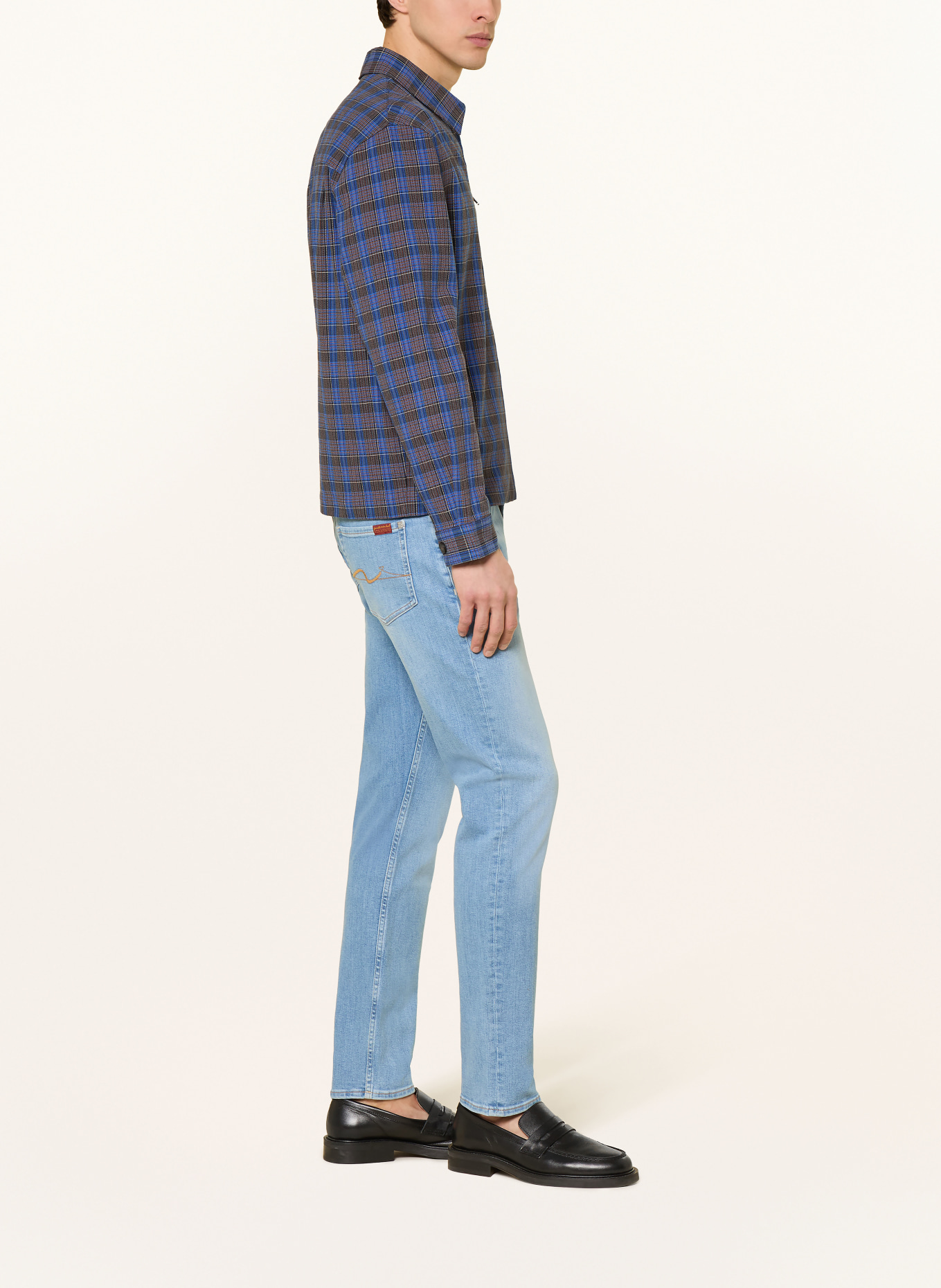 7 for all mankind Džíny SLIMMY TAPERED Skinny Fit: 3LF Light Blue