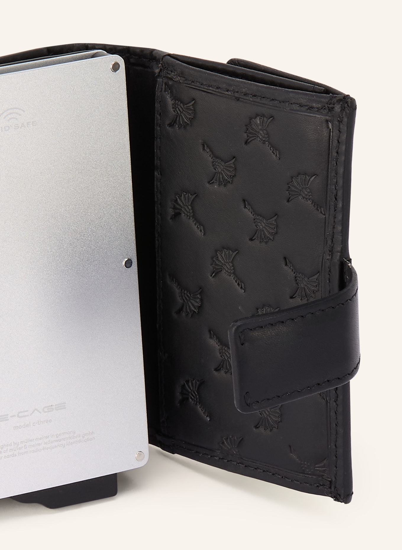 JOOP! Geldbörse CERRATANO C-THREE E-CAGE: SCHWARZ