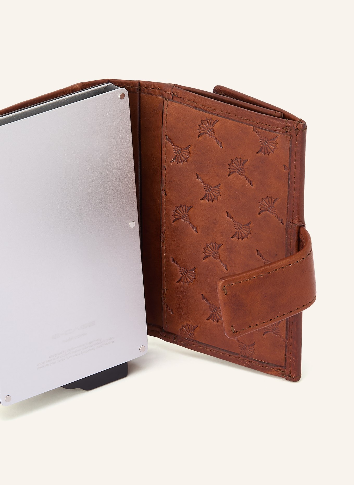 JOOP! Geldbörse CERRATANO C-THREE E-CAGE: BRAUN