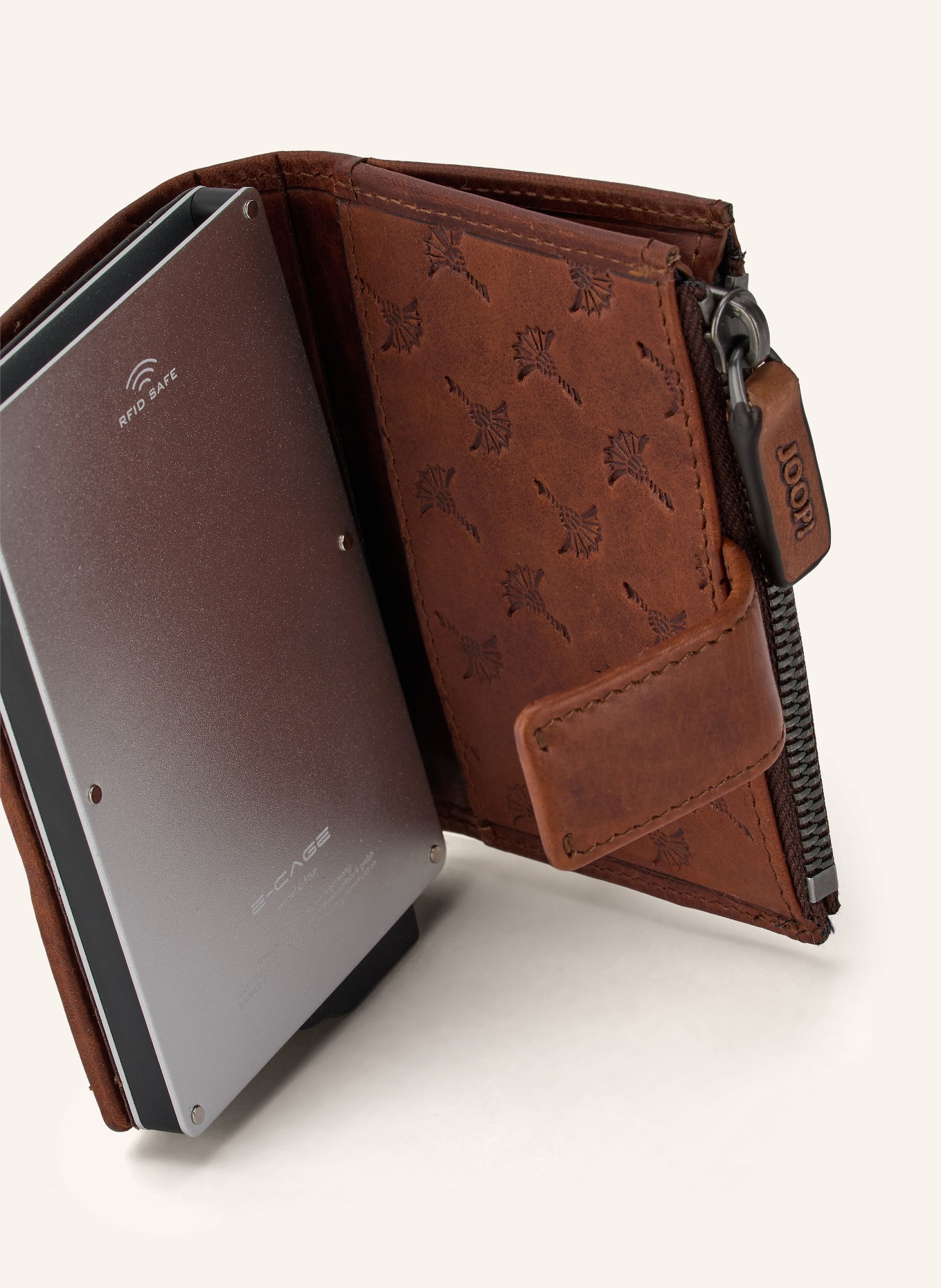 JOOP! Kartenetui CERRATANO C-FOUR E-CAGE: BRAUN