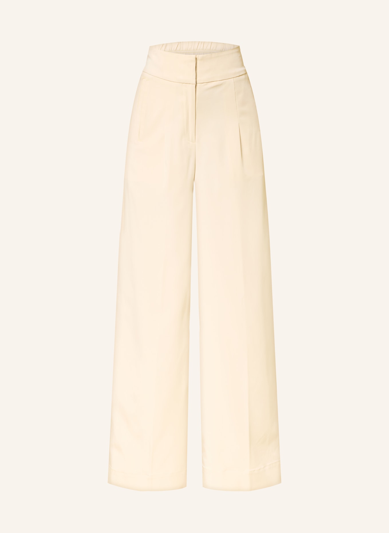 BOSS TARIMA wide-leg pants: LIGHT YELLOW