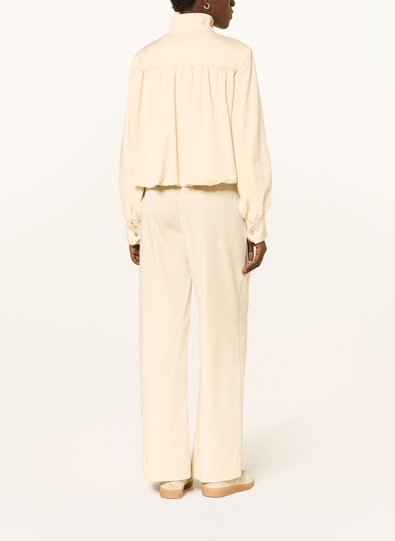 BOSS TARIMA wide-leg pants: LIGHT YELLOW