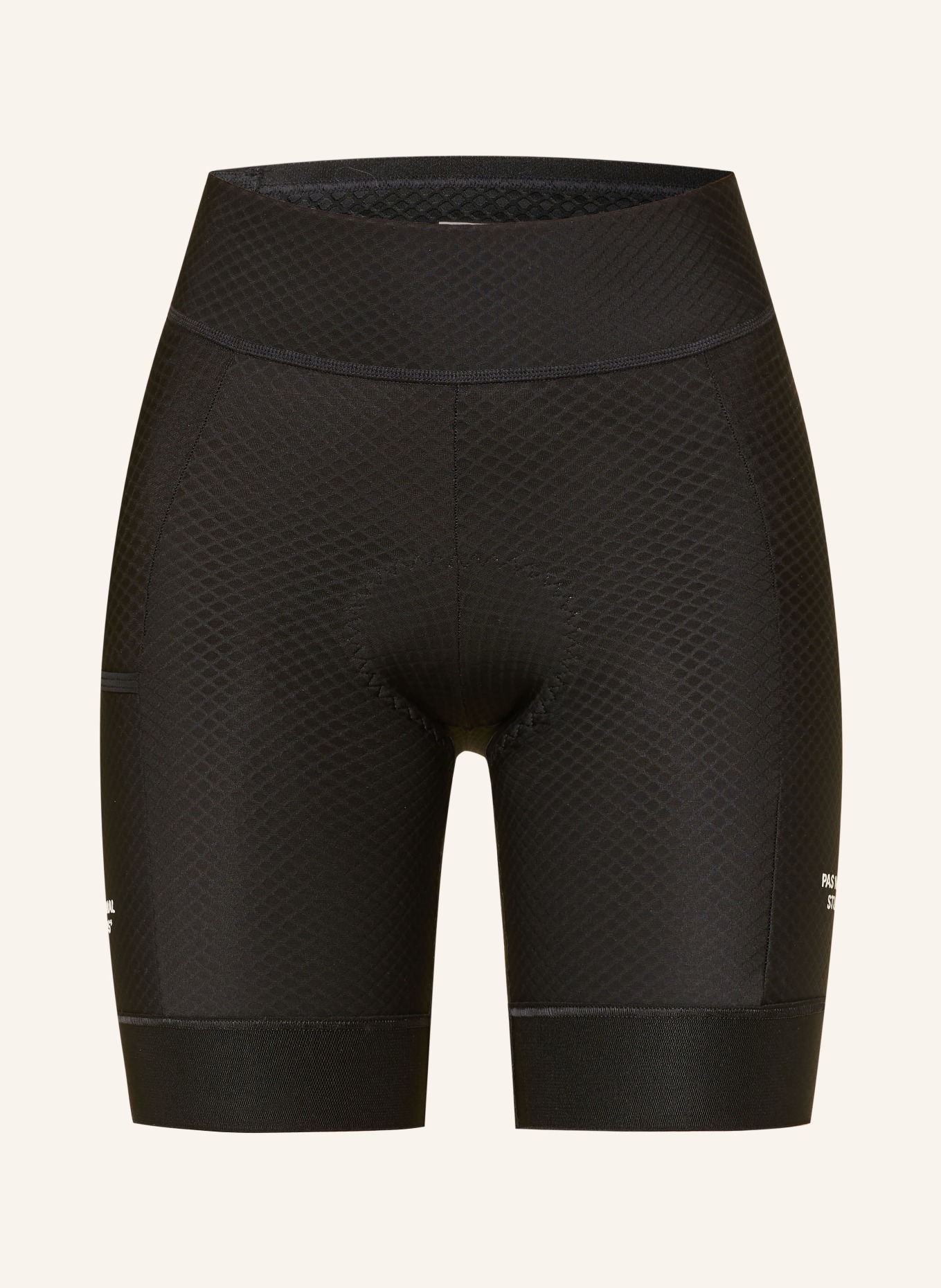 PAS NORMAL STUDIOS Cyklistické kalhoty ESSENTIAL s polstrovaným sedlem: ČERNÁ