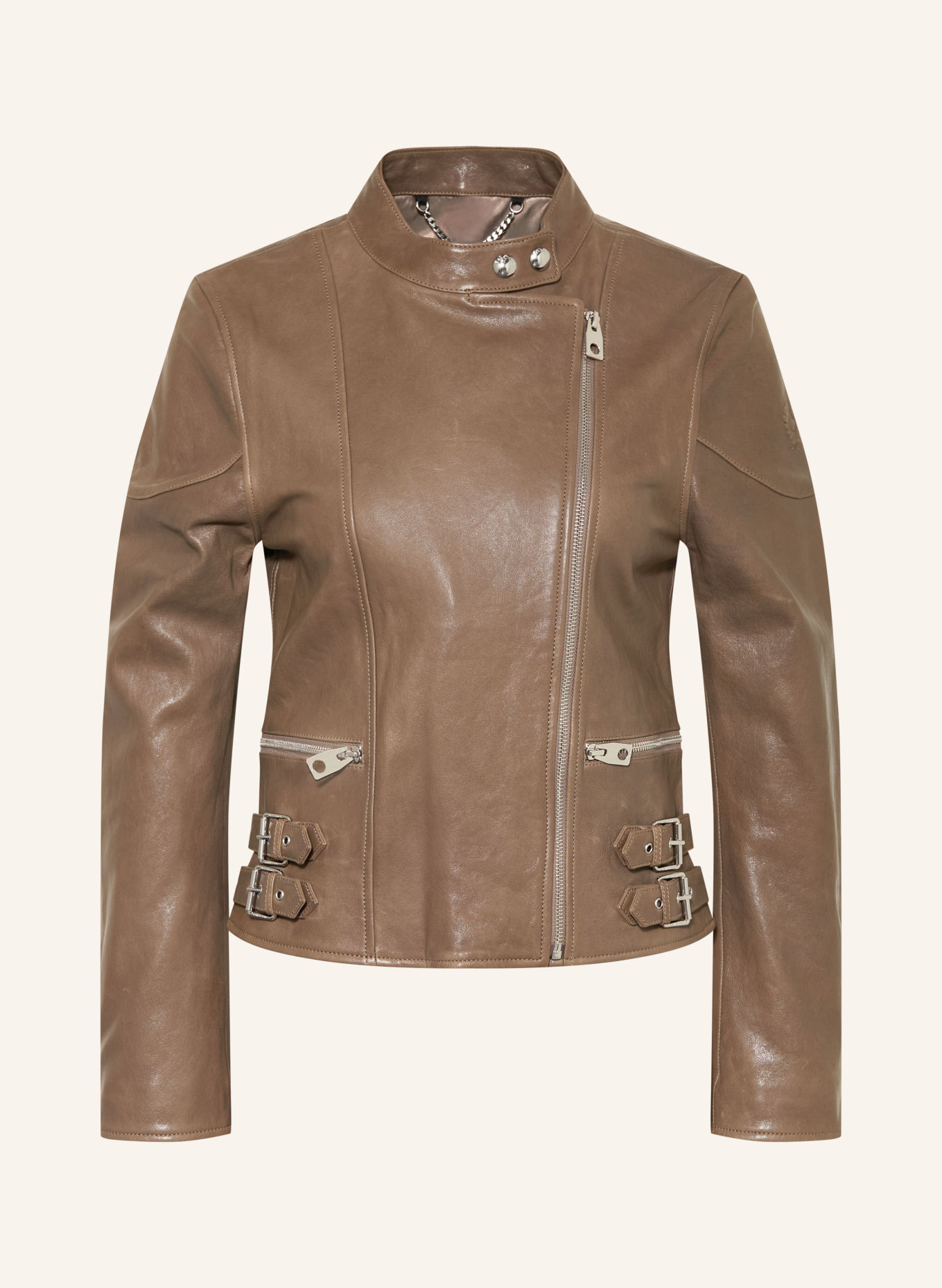 BELSTAFF Lederjacke RUSSO: TAUPE
