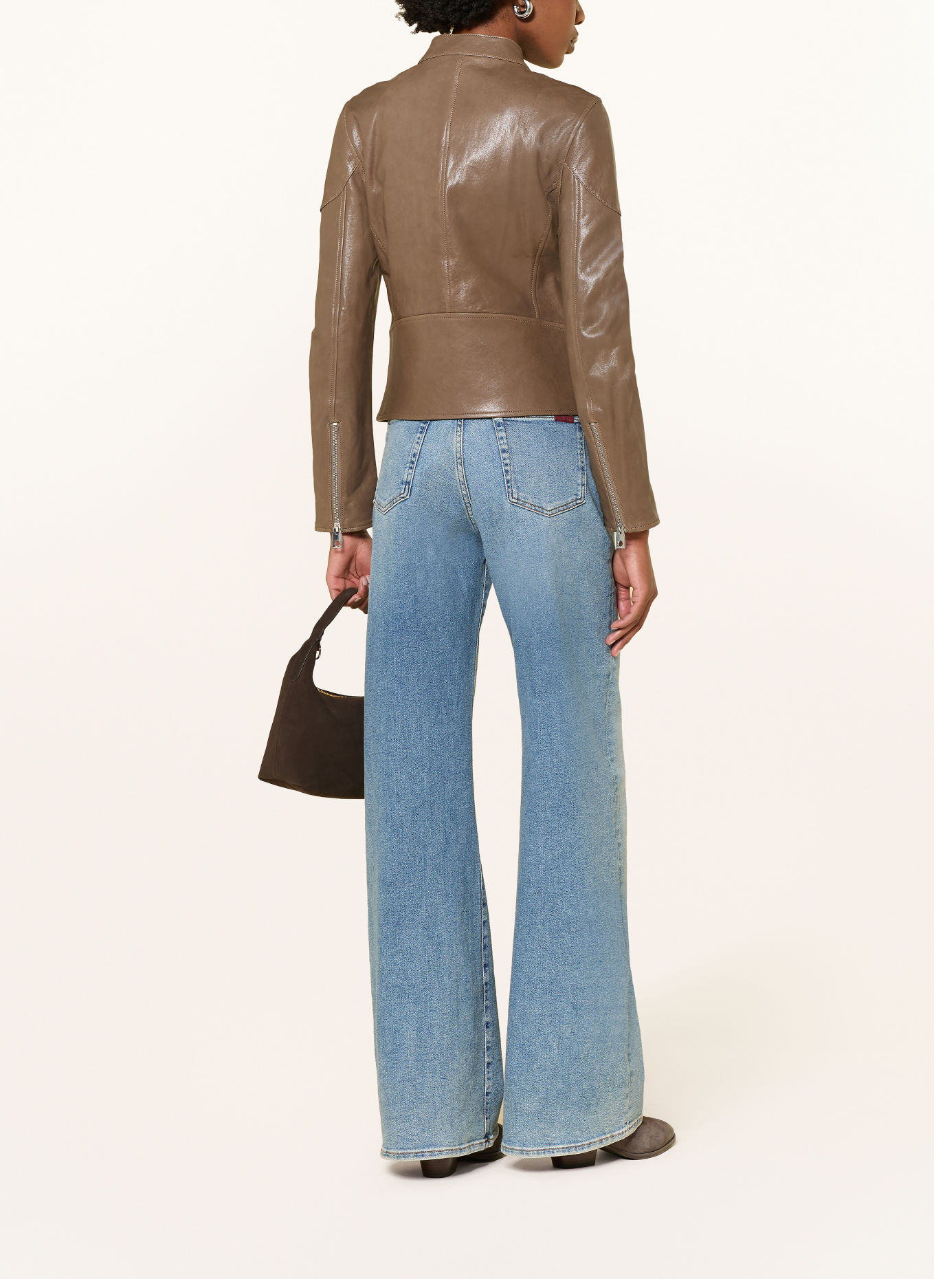 BELSTAFF Lederjacke RUSSO: TAUPE