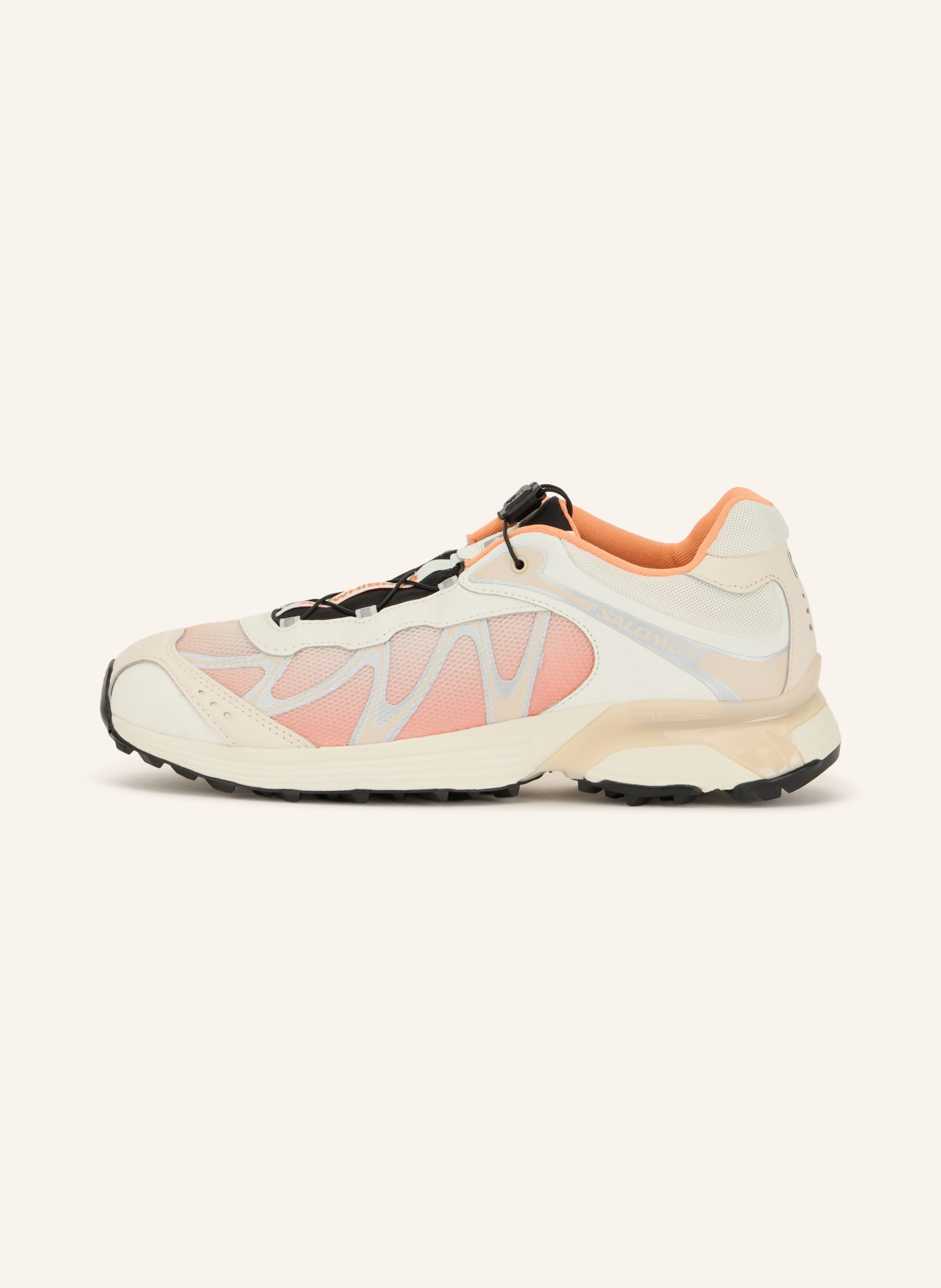 SALOMON Baskets XT-WHISPER: BLANC / ARGENT / ORANGE CLAIR