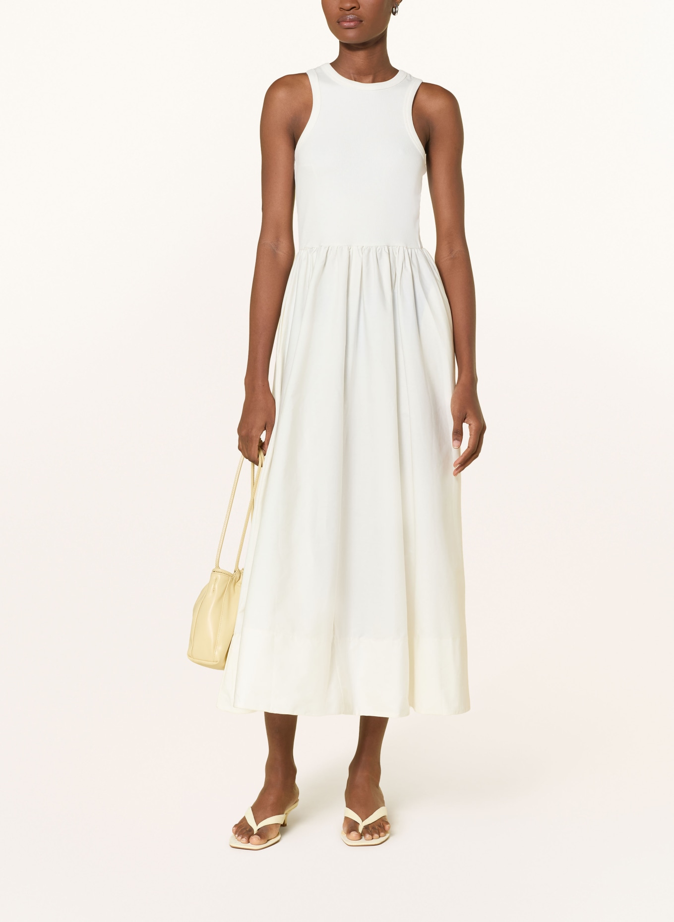 Y.A.S. Kleid im Materialmix: WEISS