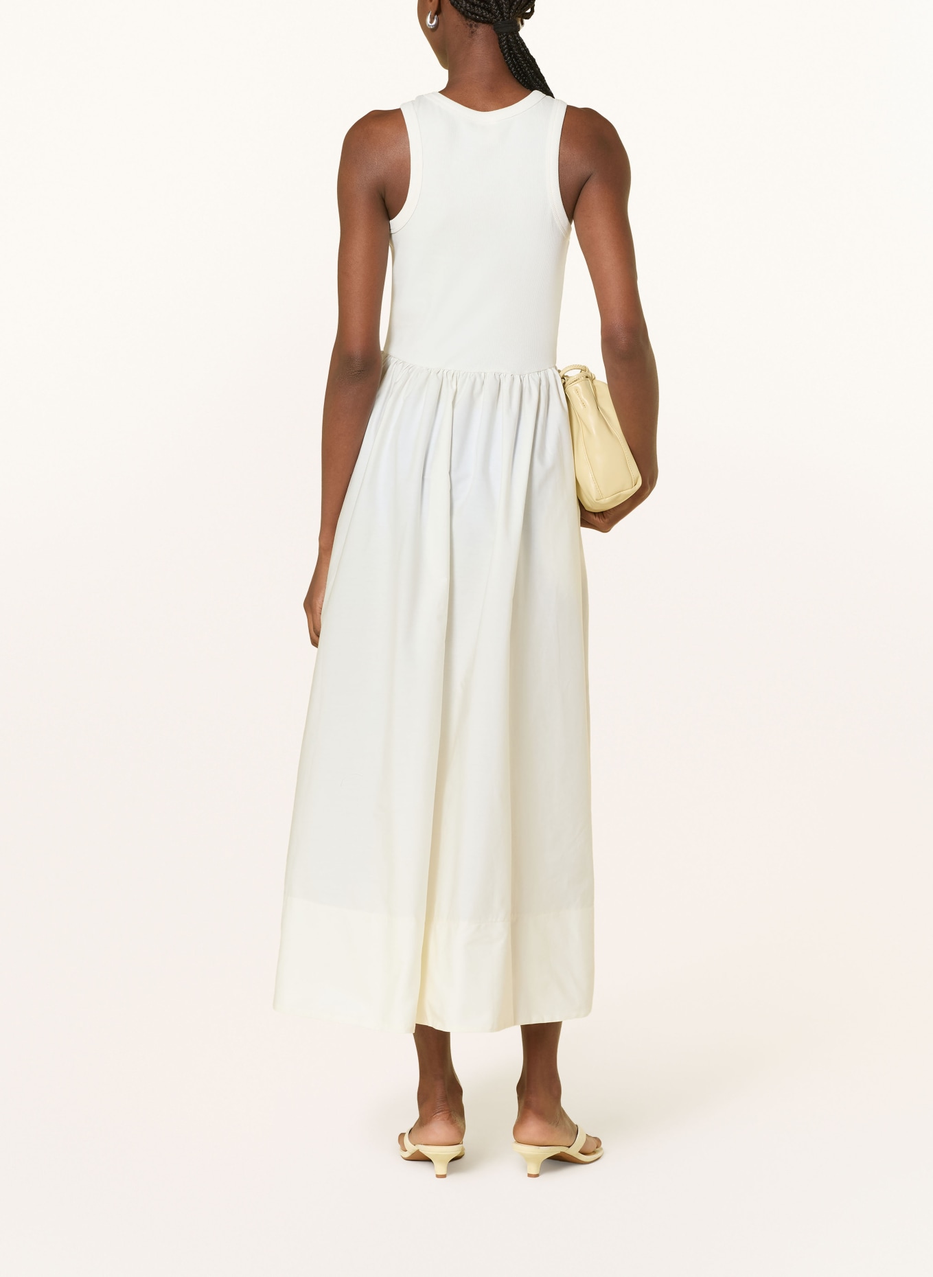 Y.A.S. Kleid im Materialmix: WEISS