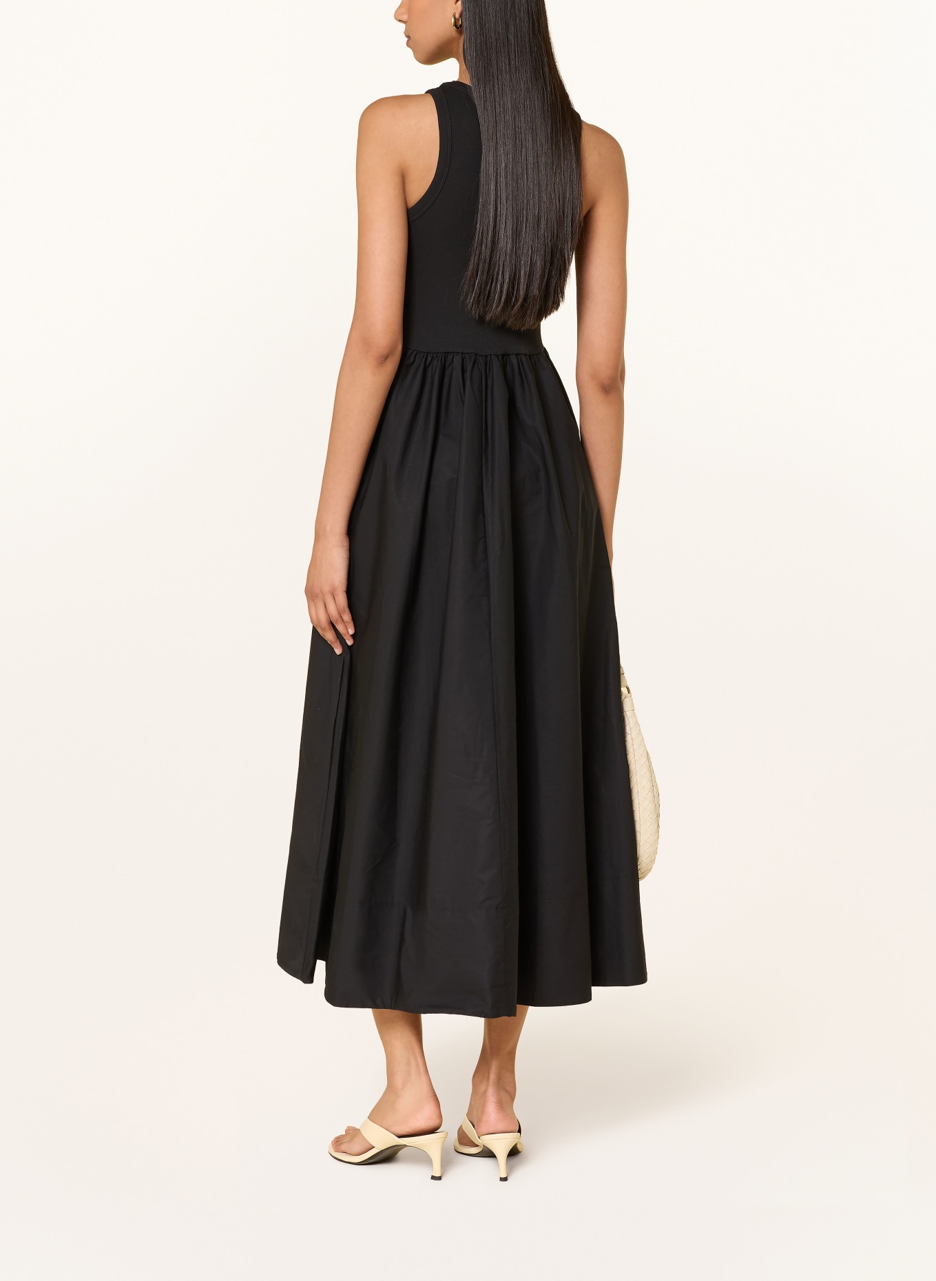 Y.A.S. Kleid im Materialmix: SCHWARZ