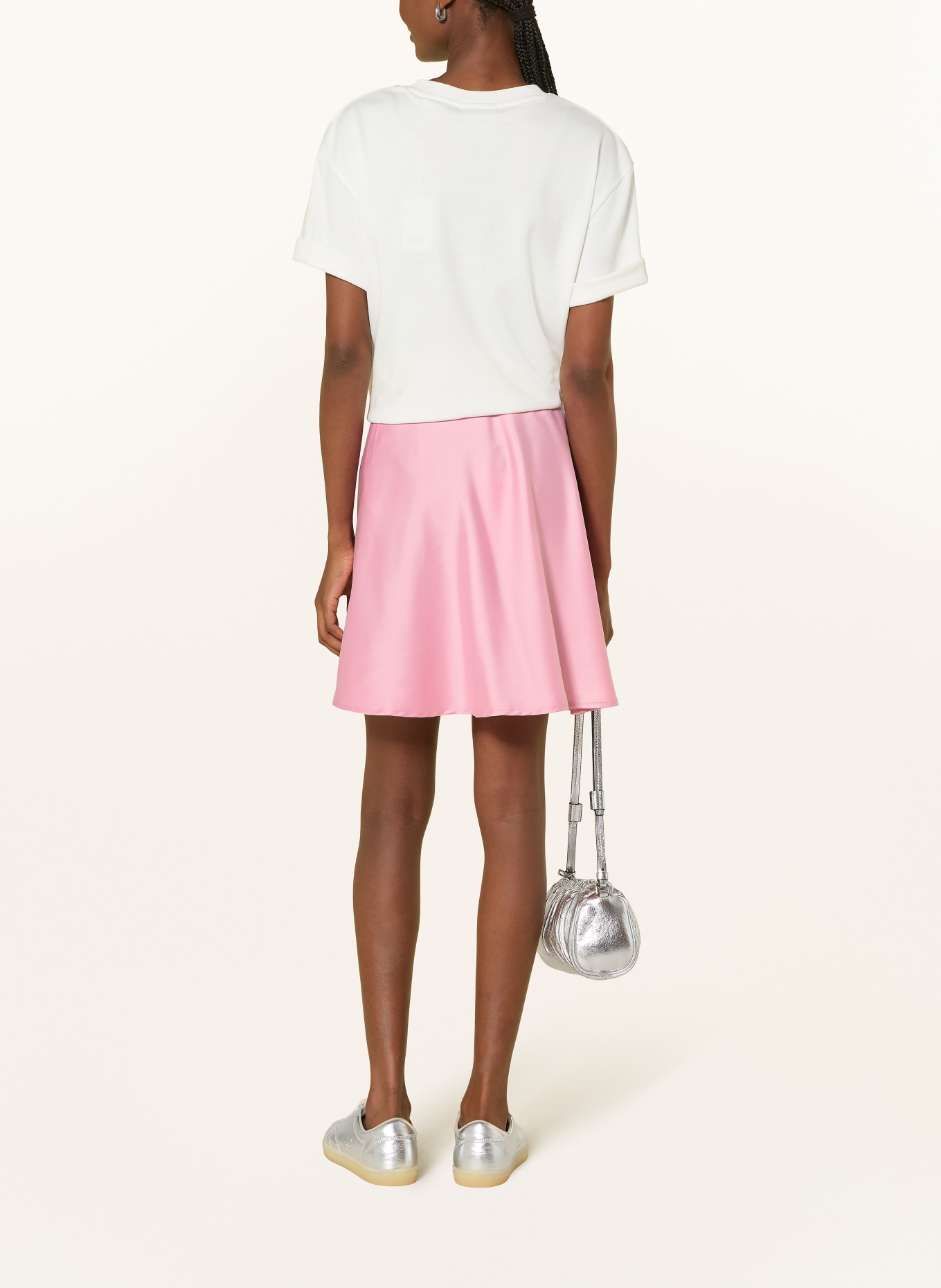 Y.A.S. Jupe en satin: ROSE