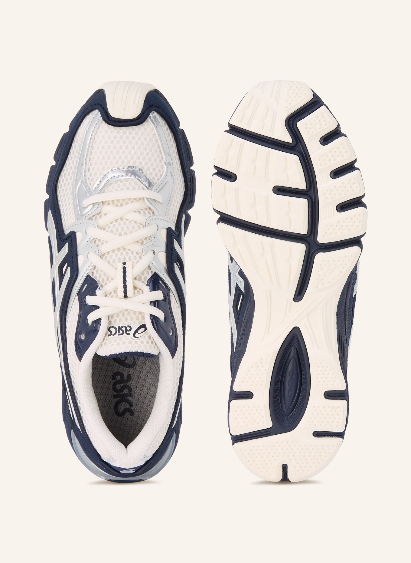 ASICS GEL-SD-LYTE sneaker: CREAM / SILVER / DARK BLUE