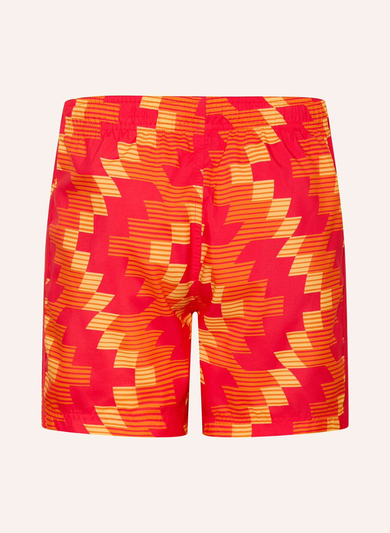 adidas Short de bain FOOTBALL-INSPIRED GRAPHIC 5 pouces: ROUGE / ORANGE / JAUNE
