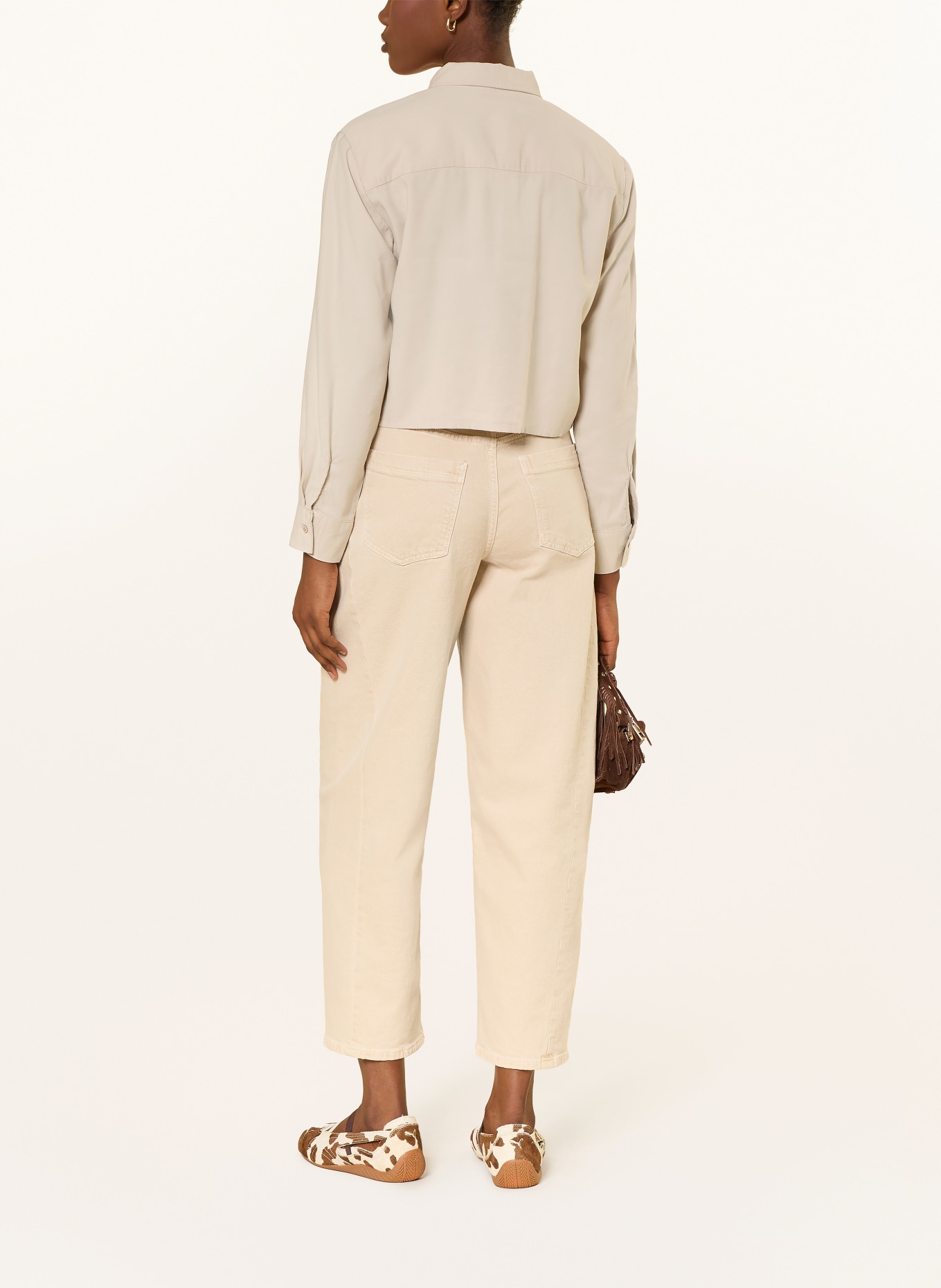 ONLY overhemdblouse: LICHTBRUIN