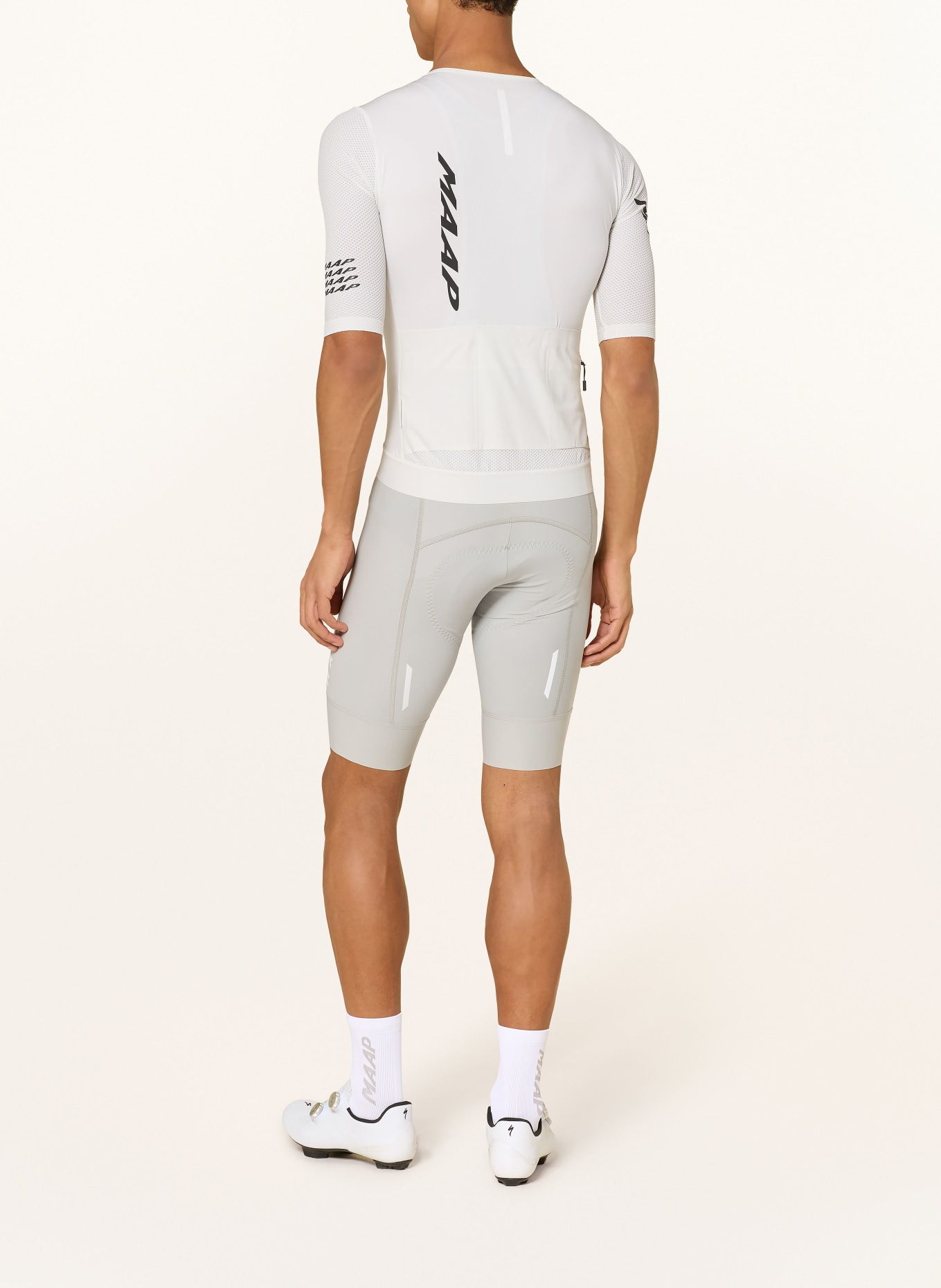 MAAP Koszulka kolarska EMERGE: ECRU / CZARNY