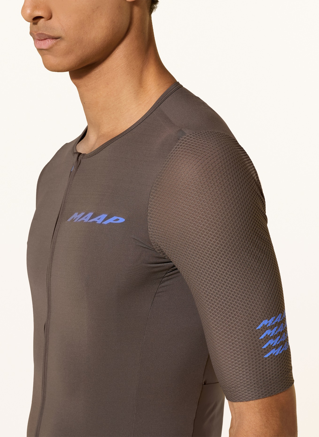 MAAP Koszulka kolarska EMERGE: CZIEMNOSZARY / NIEBIESKI