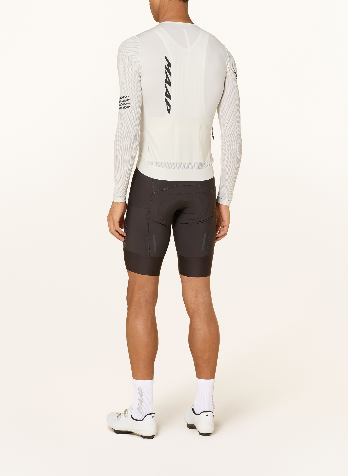 MAAP EMERGE Cycling Jersey: LIGHT GRAY / BLACK