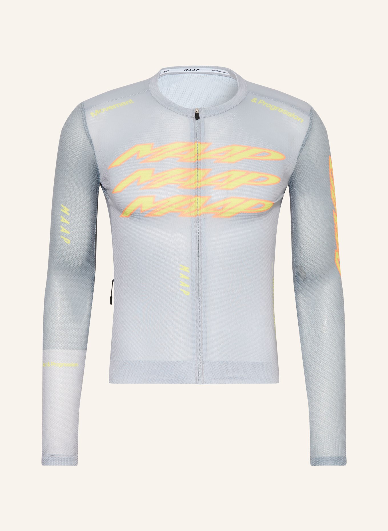 MAAP Radrikot PULSE PRO AIR JERSEY 3.0: GRAU / ORANGE / NEONGELB