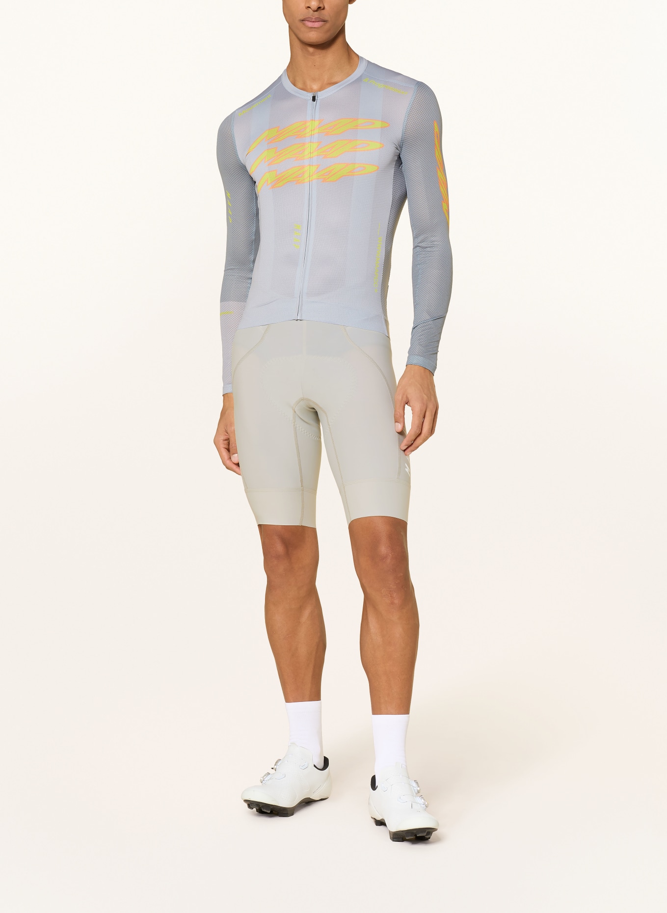 MAAP Radrikot PULSE PRO AIR JERSEY 3.0: GRAU / ORANGE / NEONGELB