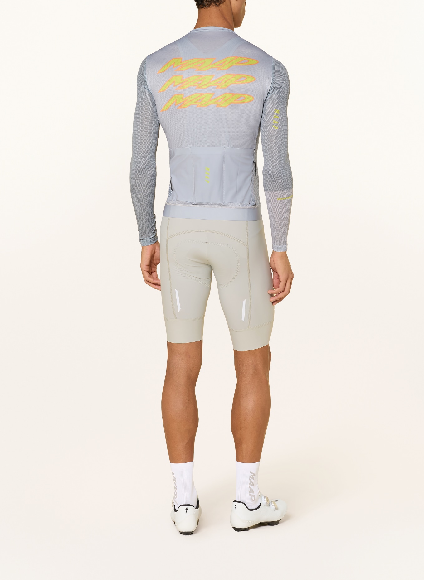 MAAP Radrikot PULSE PRO AIR JERSEY 3.0: GRAU / ORANGE / NEONGELB