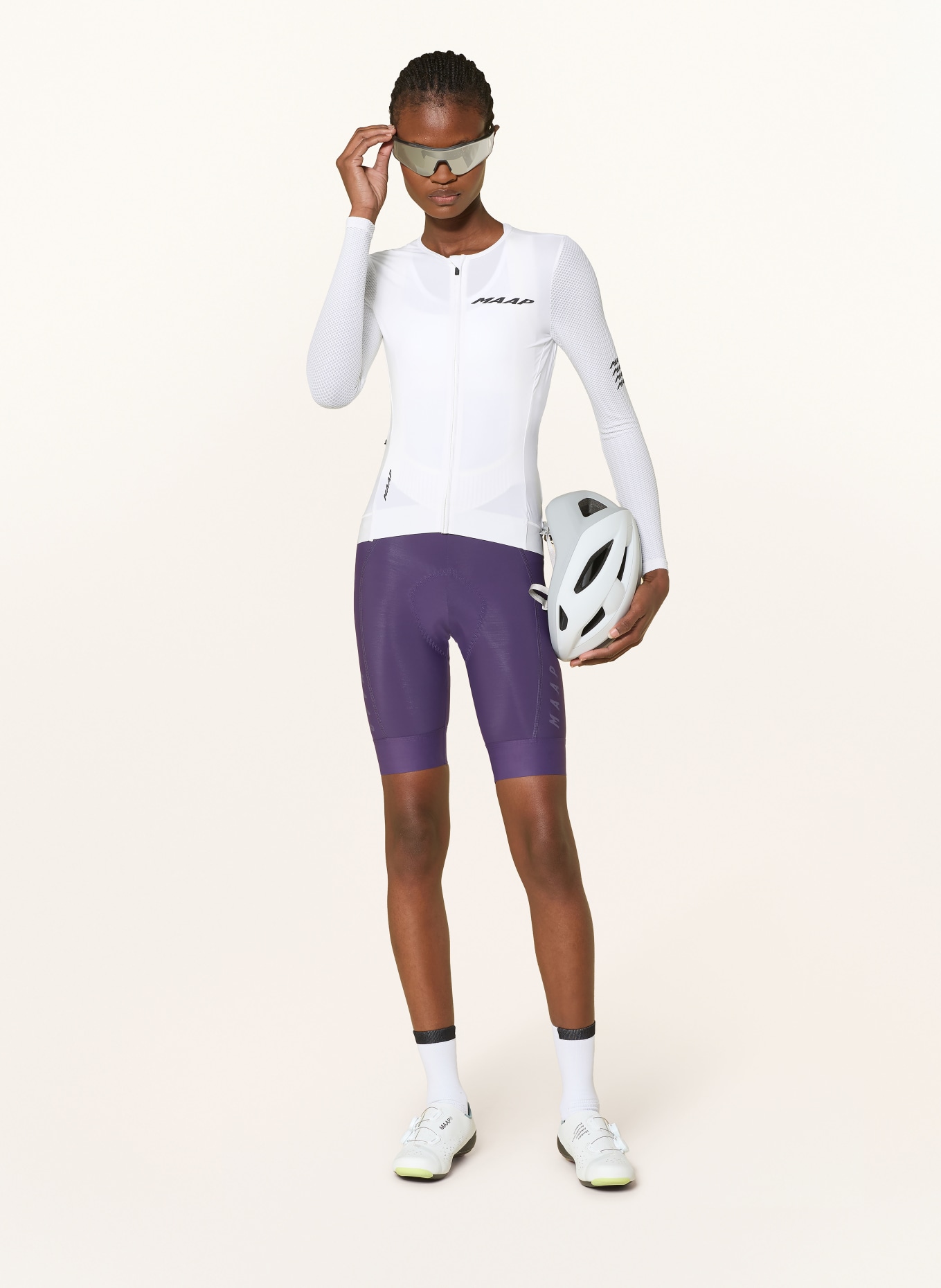 MAAP Fietsshirt EMERGE LS JERSEY: LICHTGRIJS
