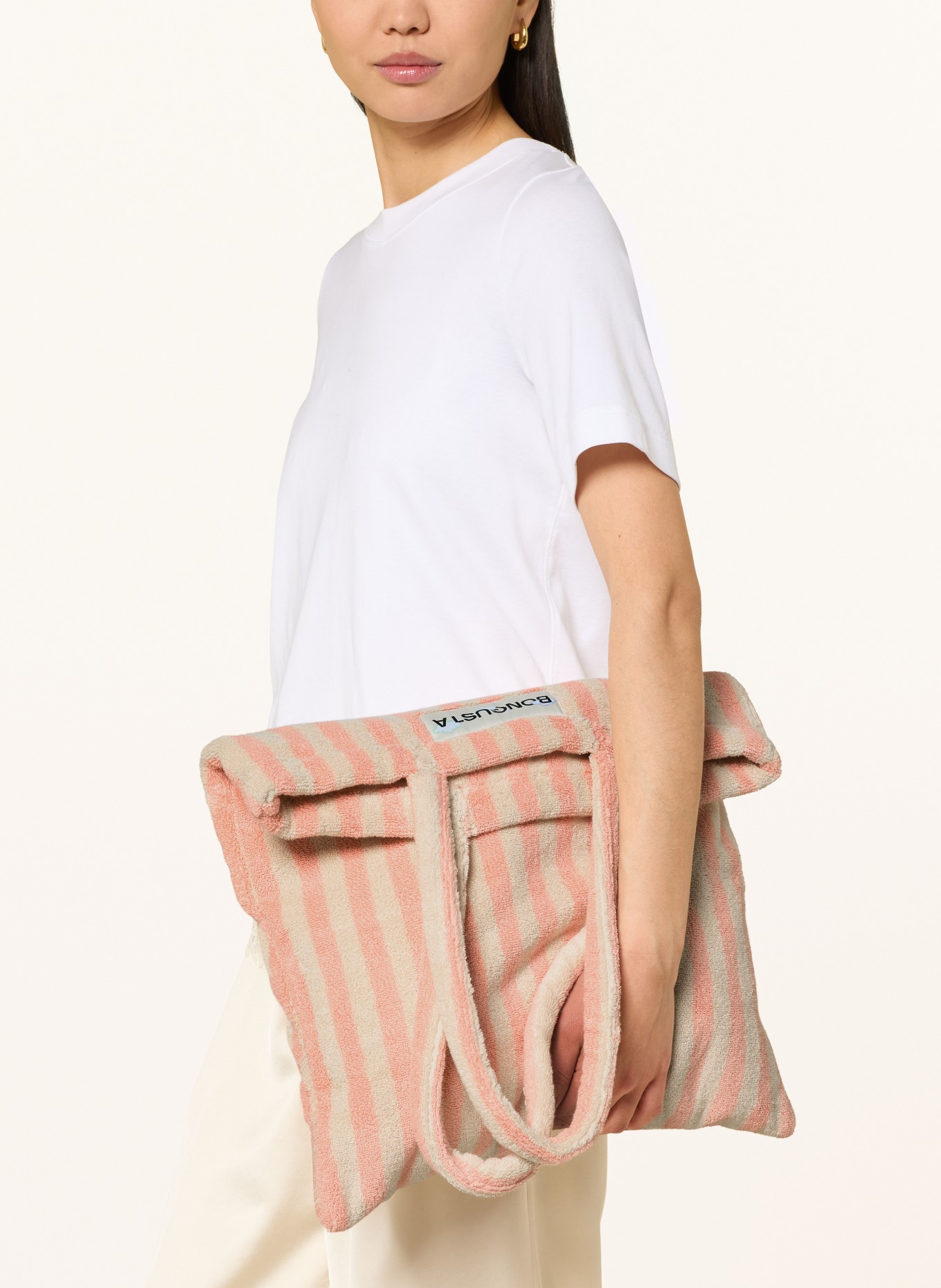 BONGUSTA Shopper NARAM: CRÈME / LICHTORANJE