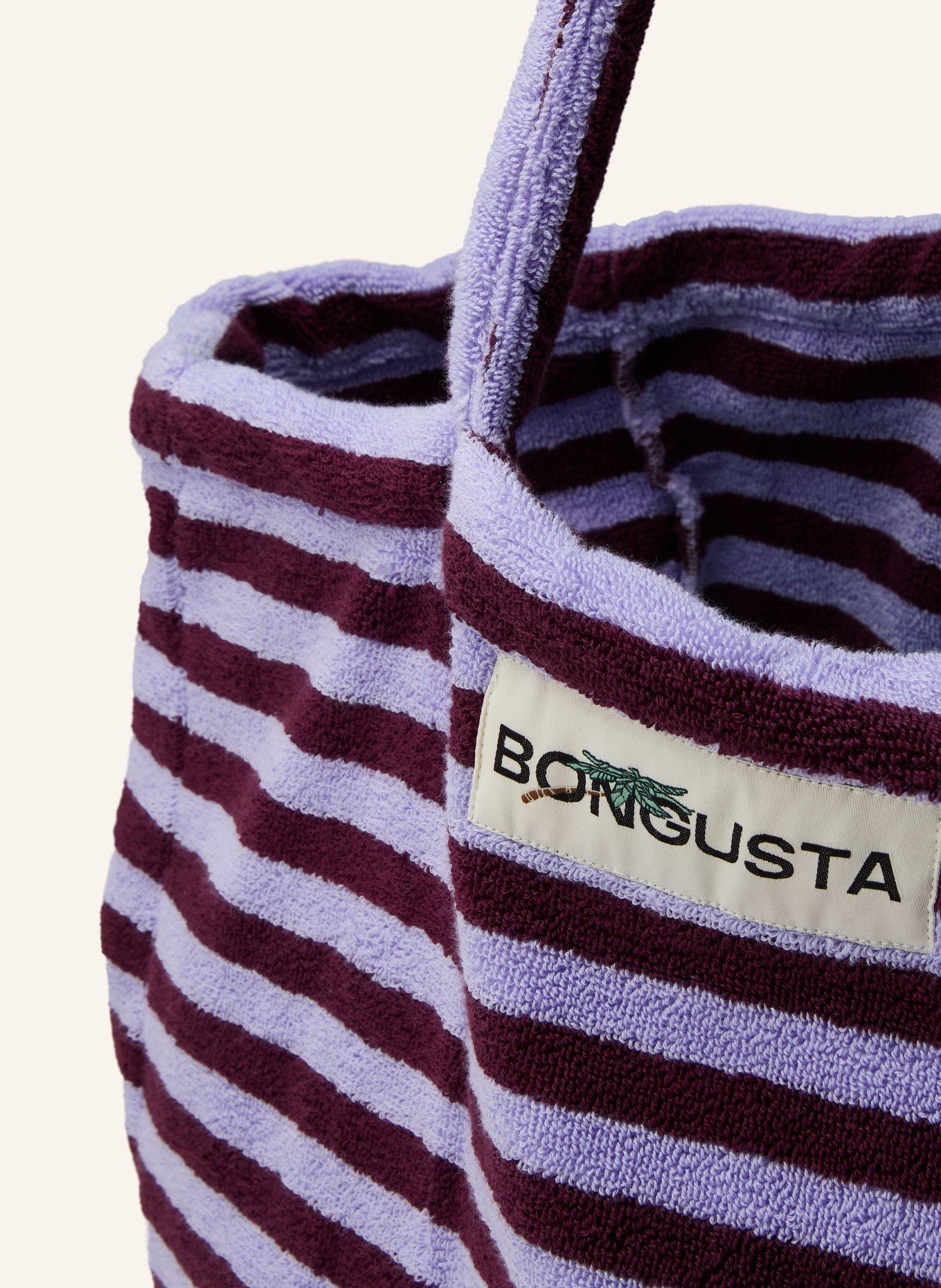 BONGUSTA Beach bag NARAM: LIGHT PURPLE / DARK PURPLE