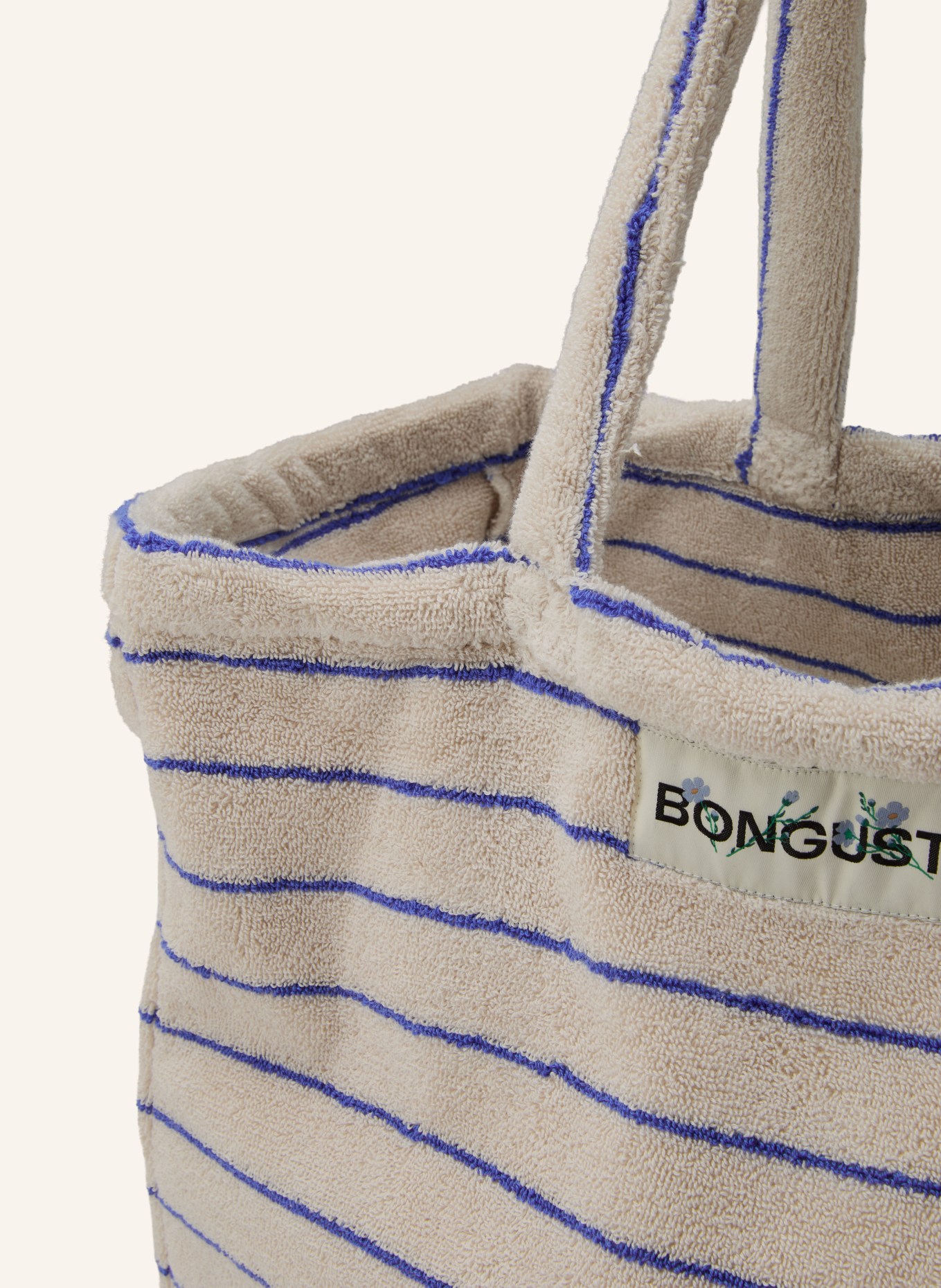 BONGUSTA Strandtasche NARAM: WEISS / BLAU
