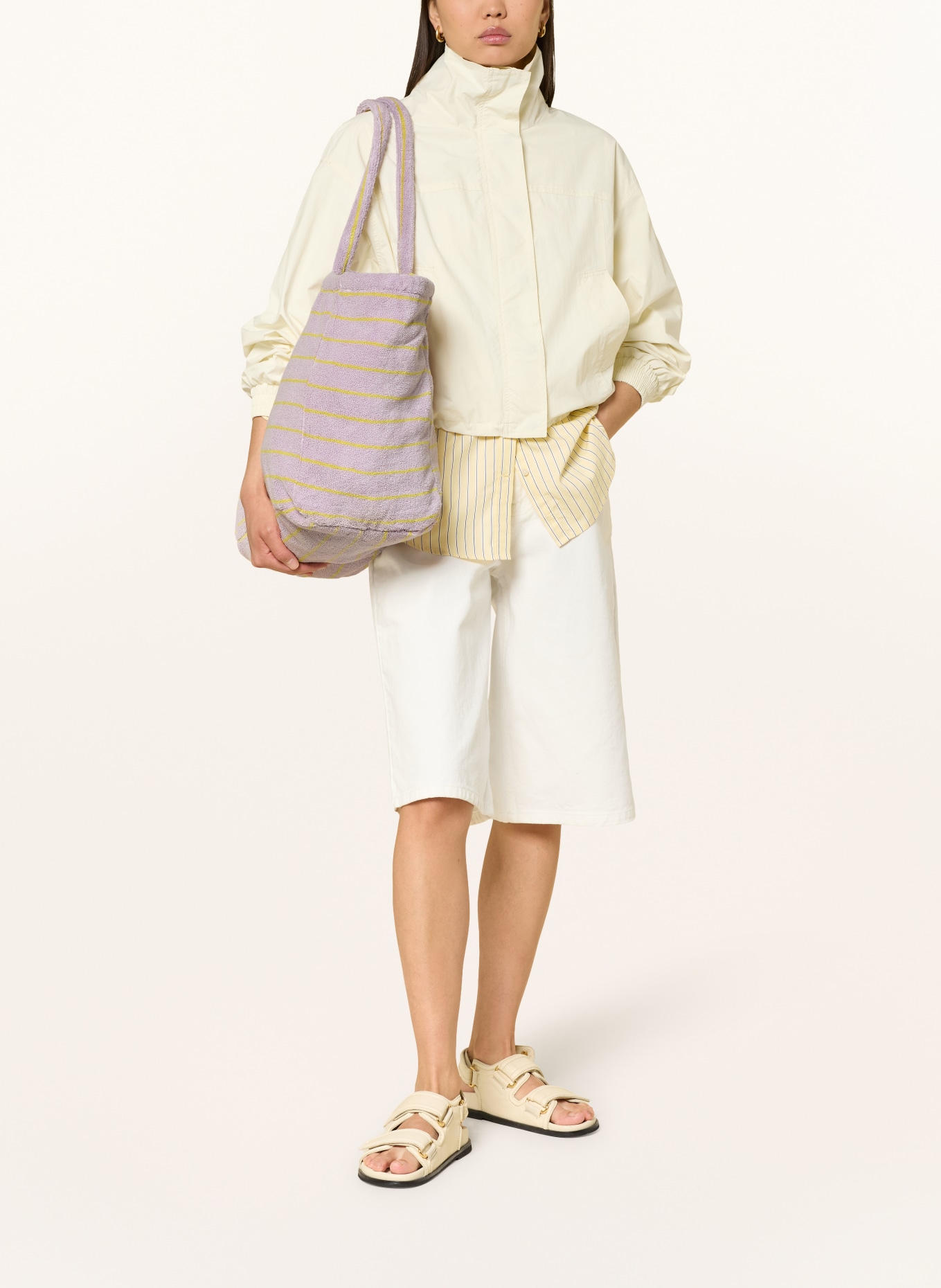 BONGUSTA Sac de plage NARAM: LILAS CLAIR / JAUNE