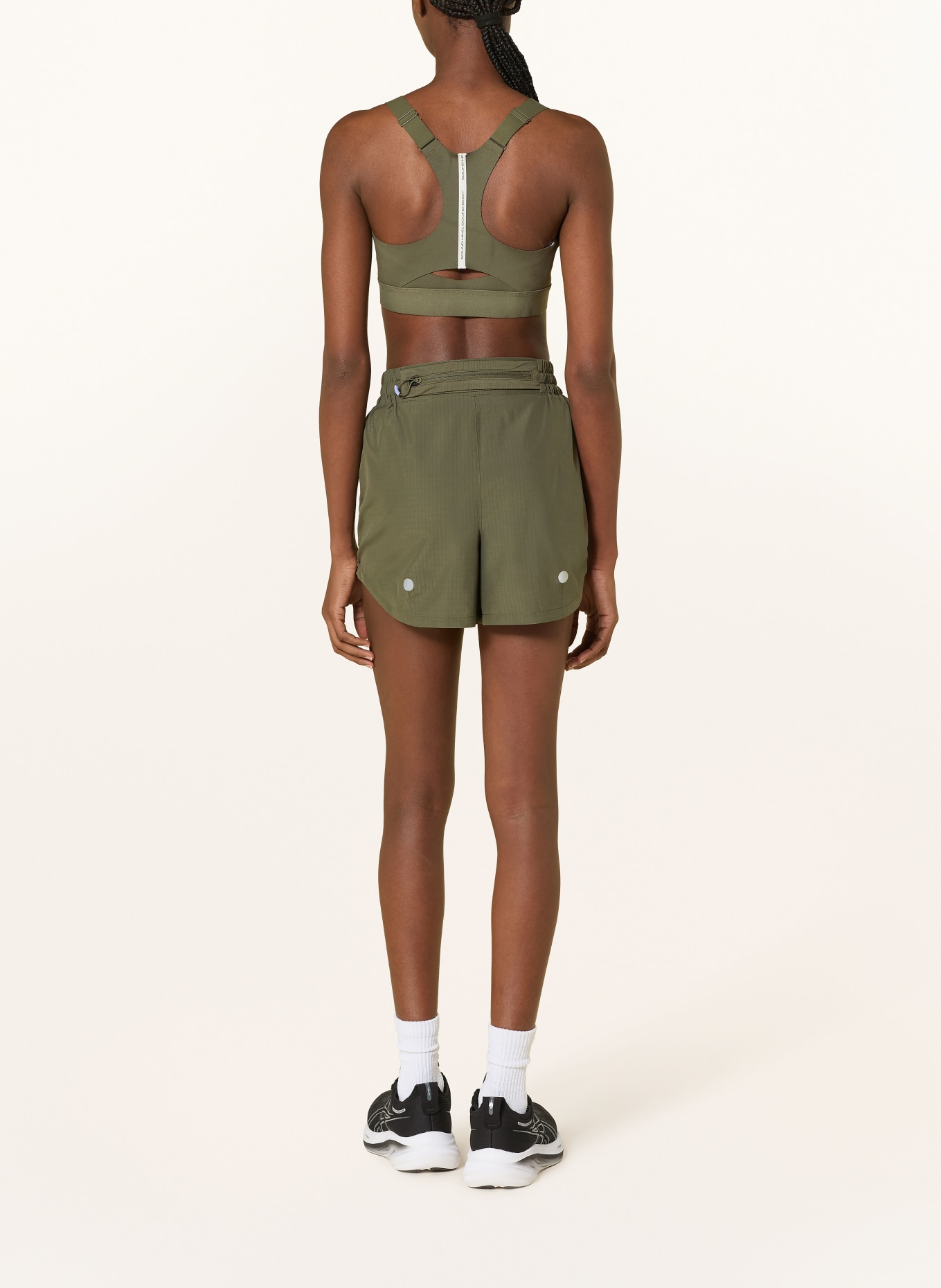 ASICS Sport-BH ROAD COMBINATION ZIP: OLIV