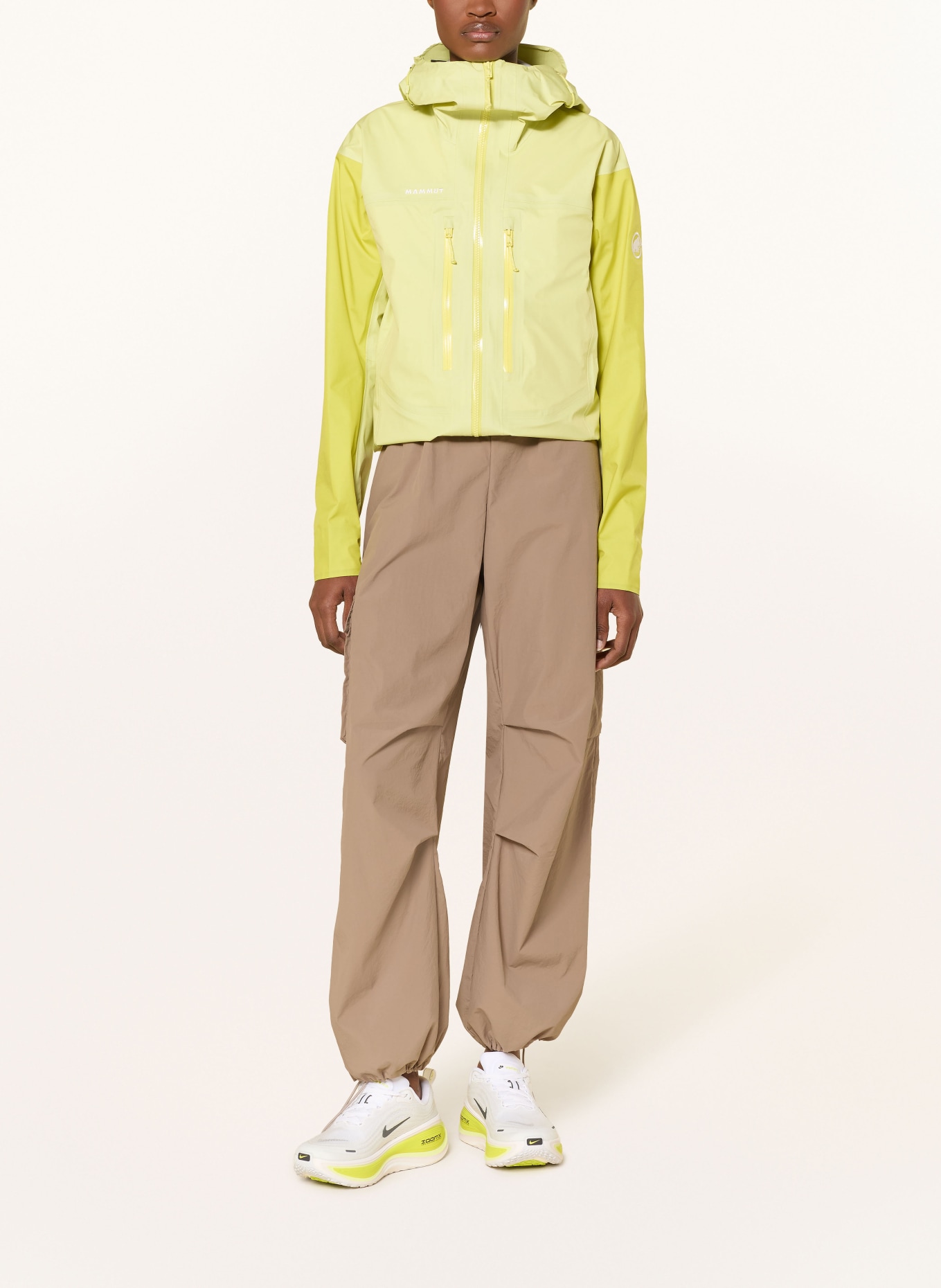 MAMMUT Veste hardshell TAISS LIGHT: JAUNE / JAUNE CLAIR