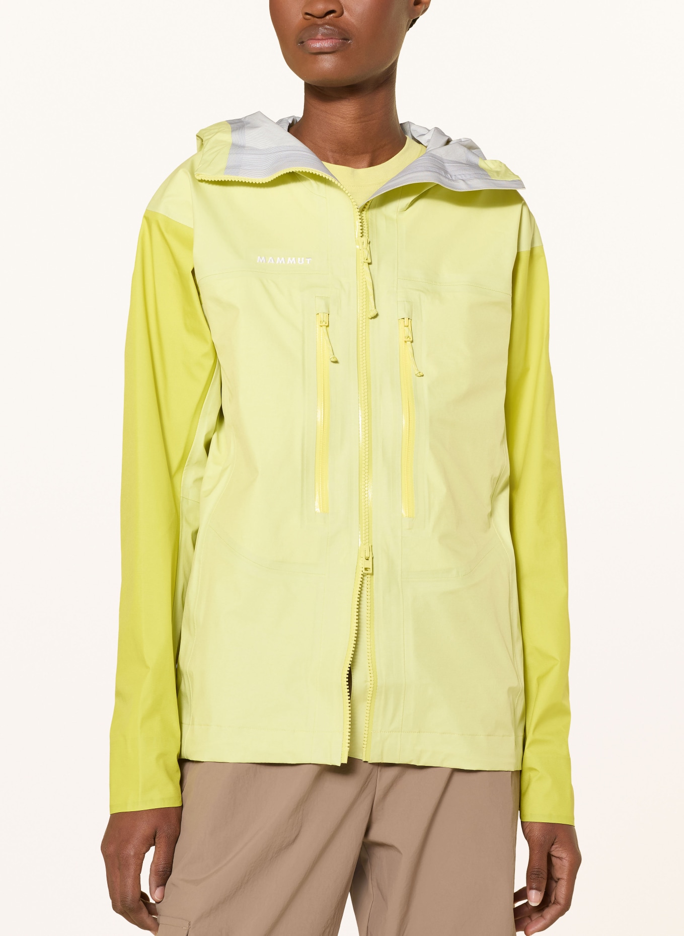 MAMMUT Veste hardshell TAISS LIGHT: JAUNE / JAUNE CLAIR