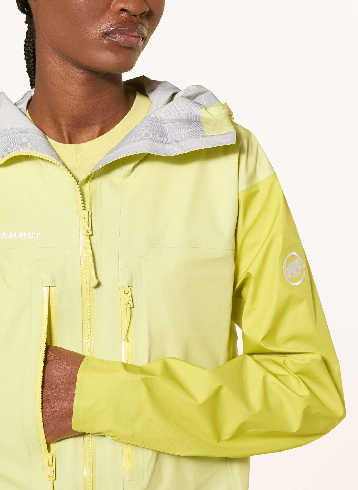MAMMUT Veste hardshell TAISS LIGHT: JAUNE / JAUNE CLAIR