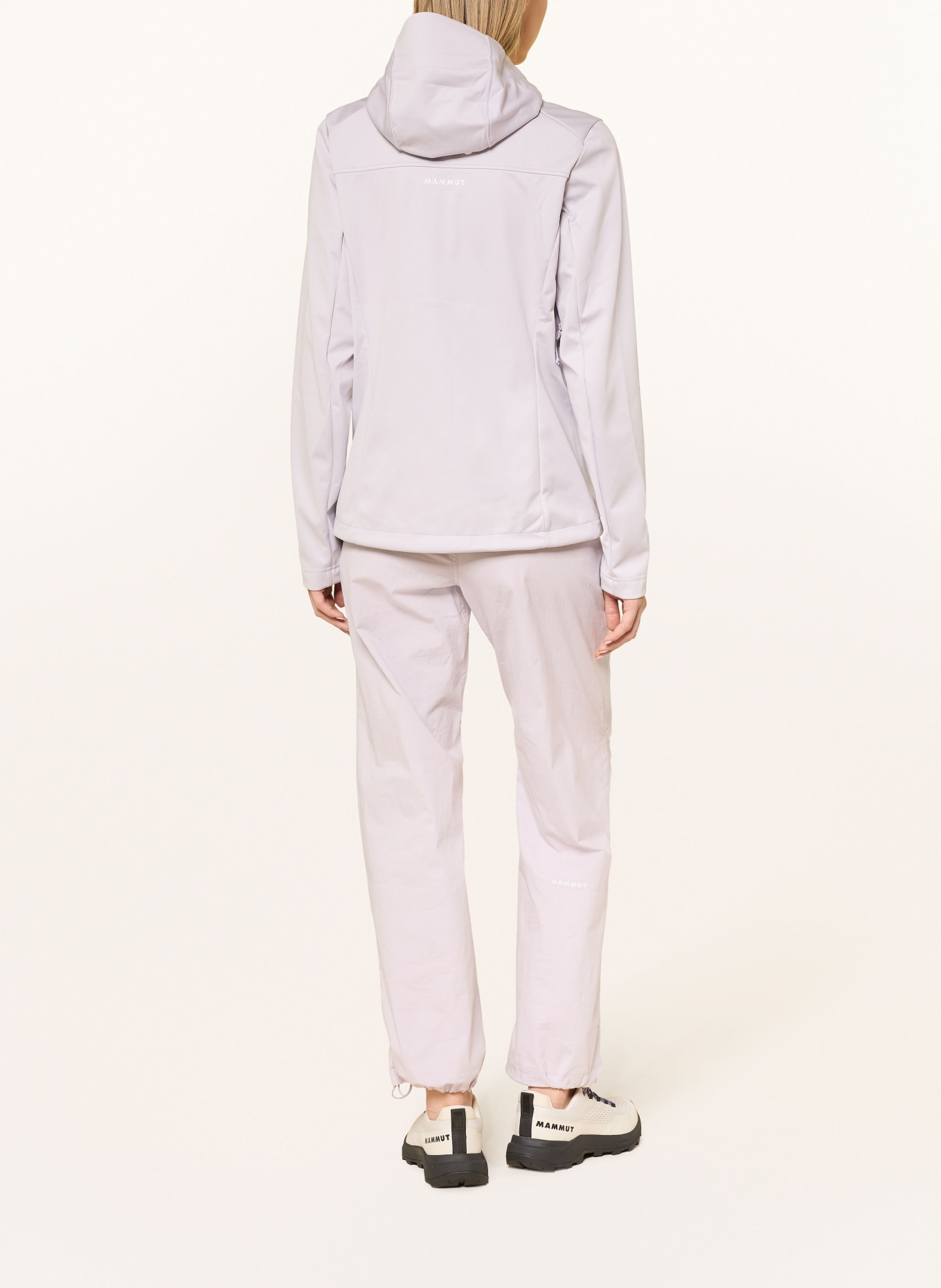 MAMMUT Softshellová bunda ULTIMATE VIII SO HOODED: SVĚTLE FIALOVÁ