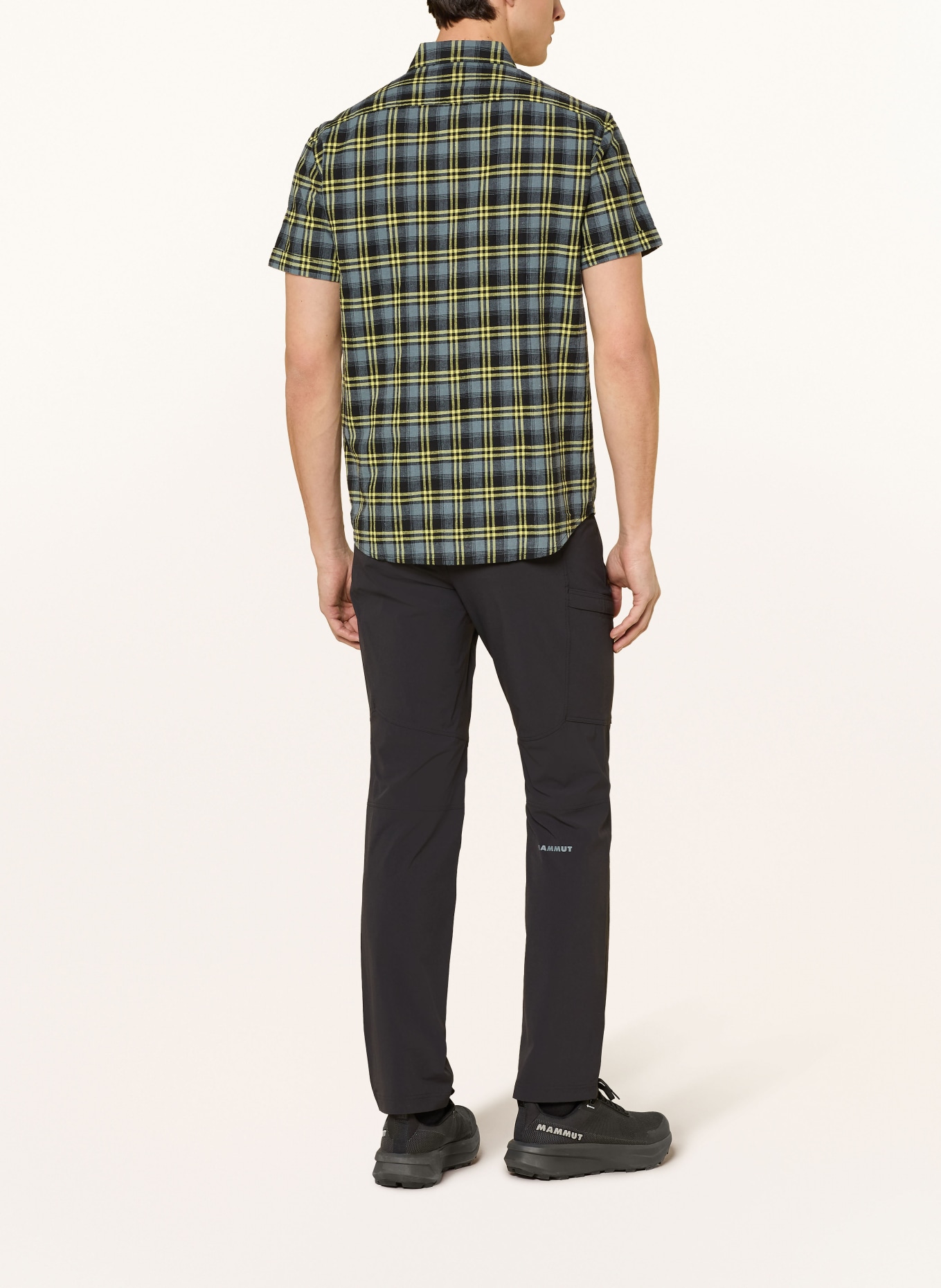 MAMMUT Outdoor-Hemd TROVAT SUMMER: GRAU / GELB