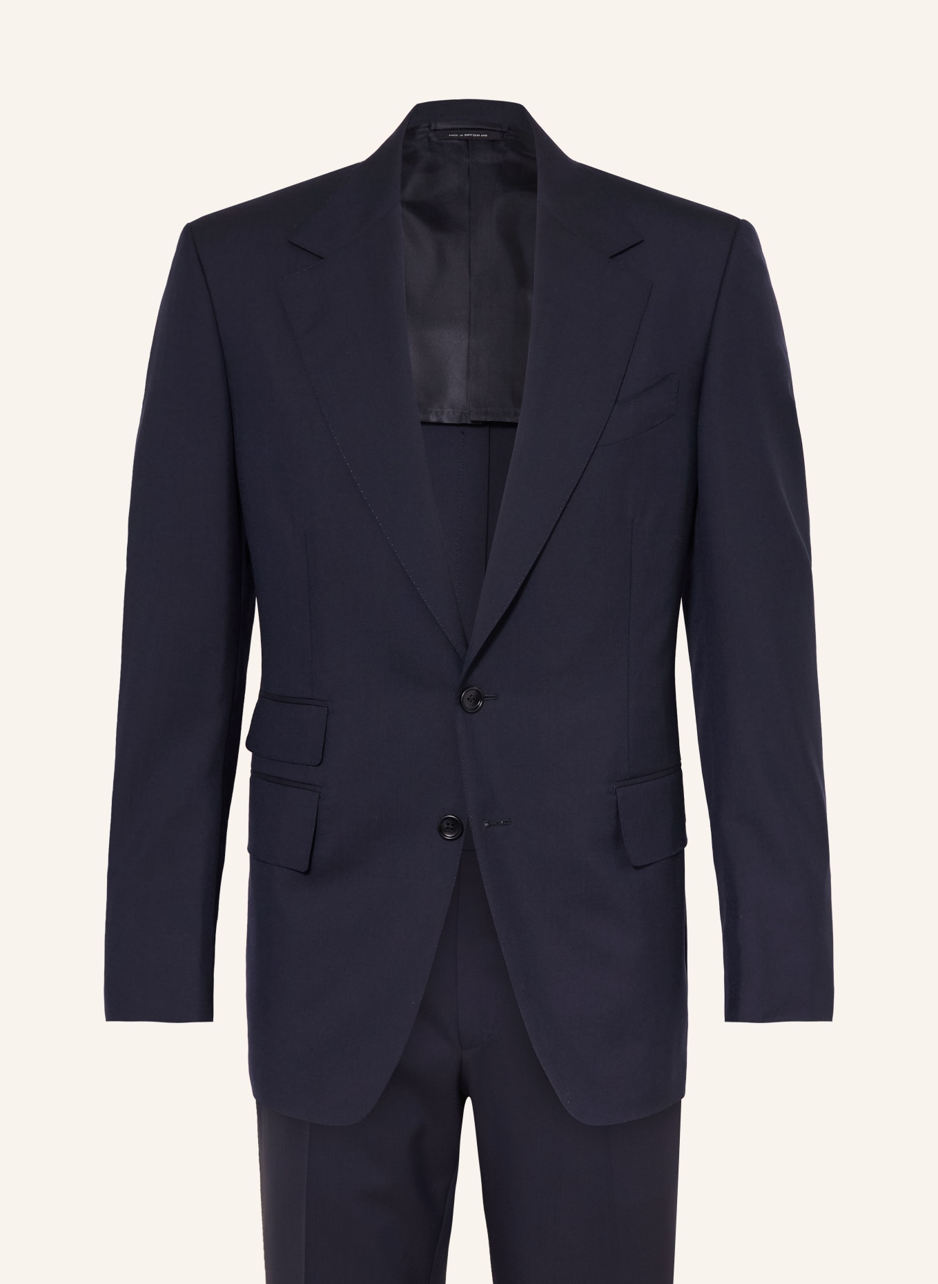 TOM FORD Garnitur o kroju extra slim fit: GRANATOWY