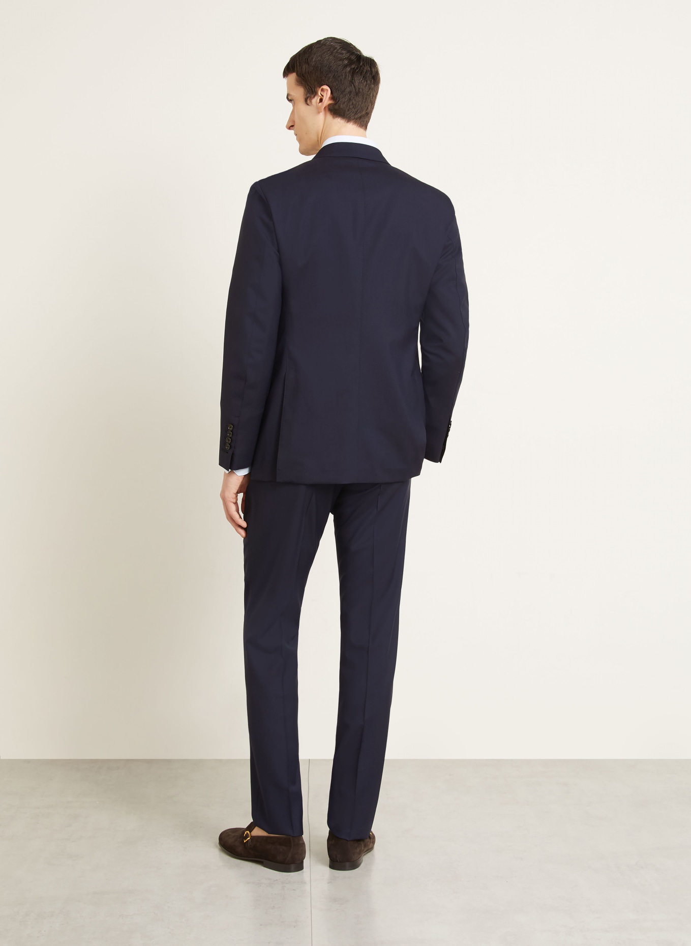 TOM FORD Garnitur o kroju extra slim fit: GRANATOWY