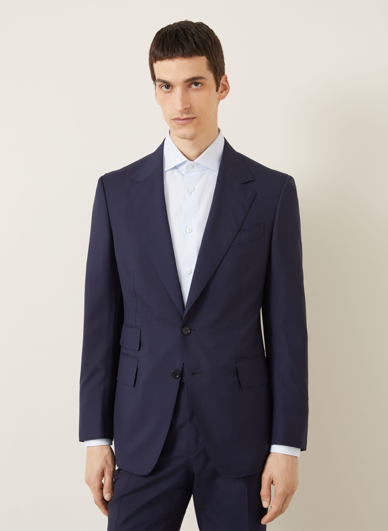 TOM FORD Garnitur o kroju extra slim fit: GRANATOWY