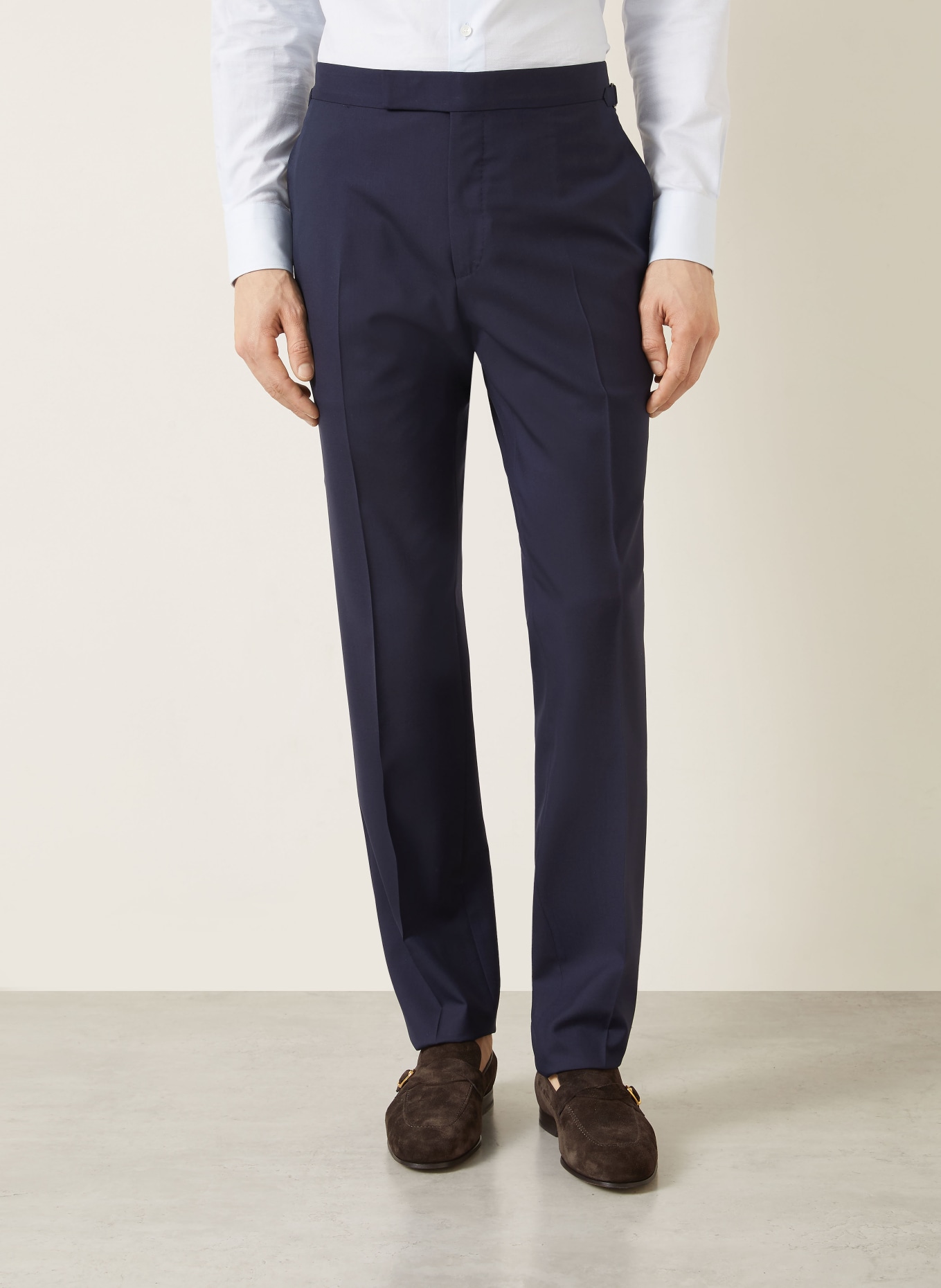 TOM FORD Garnitur o kroju extra slim fit: GRANATOWY