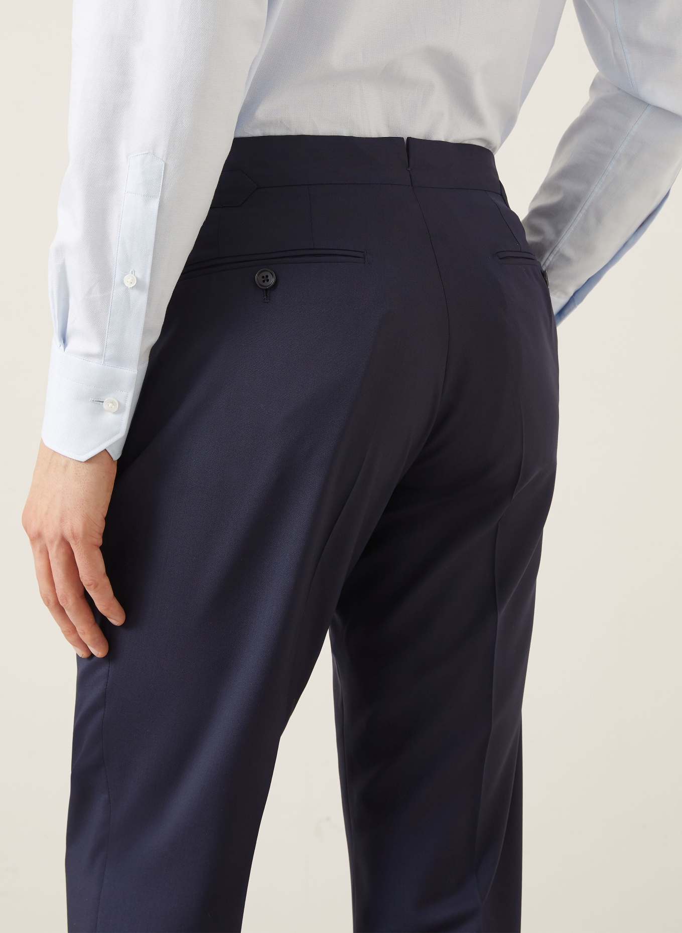 TOM FORD Garnitur o kroju extra slim fit: GRANATOWY