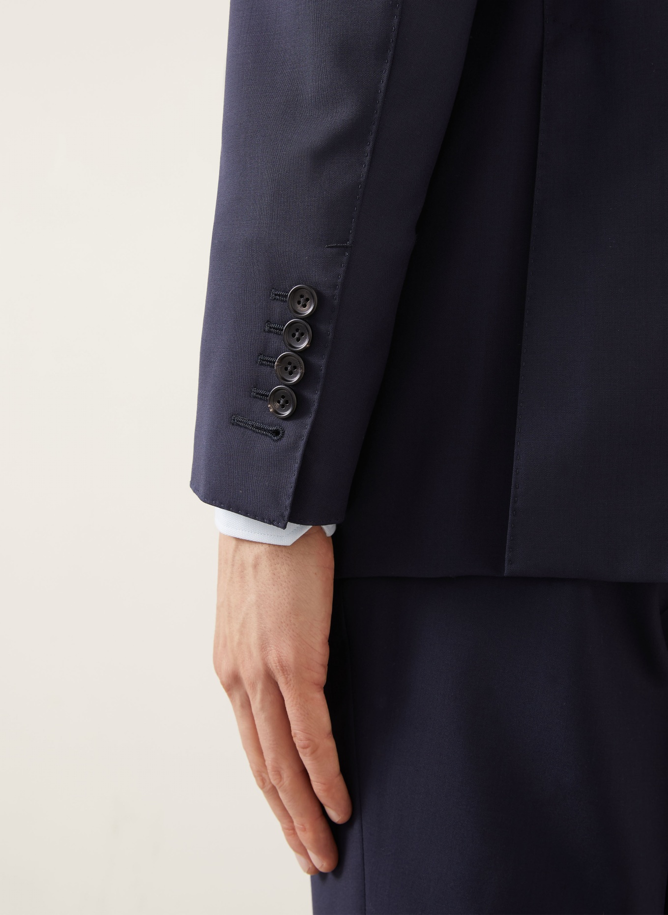 TOM FORD Garnitur o kroju extra slim fit: GRANATOWY