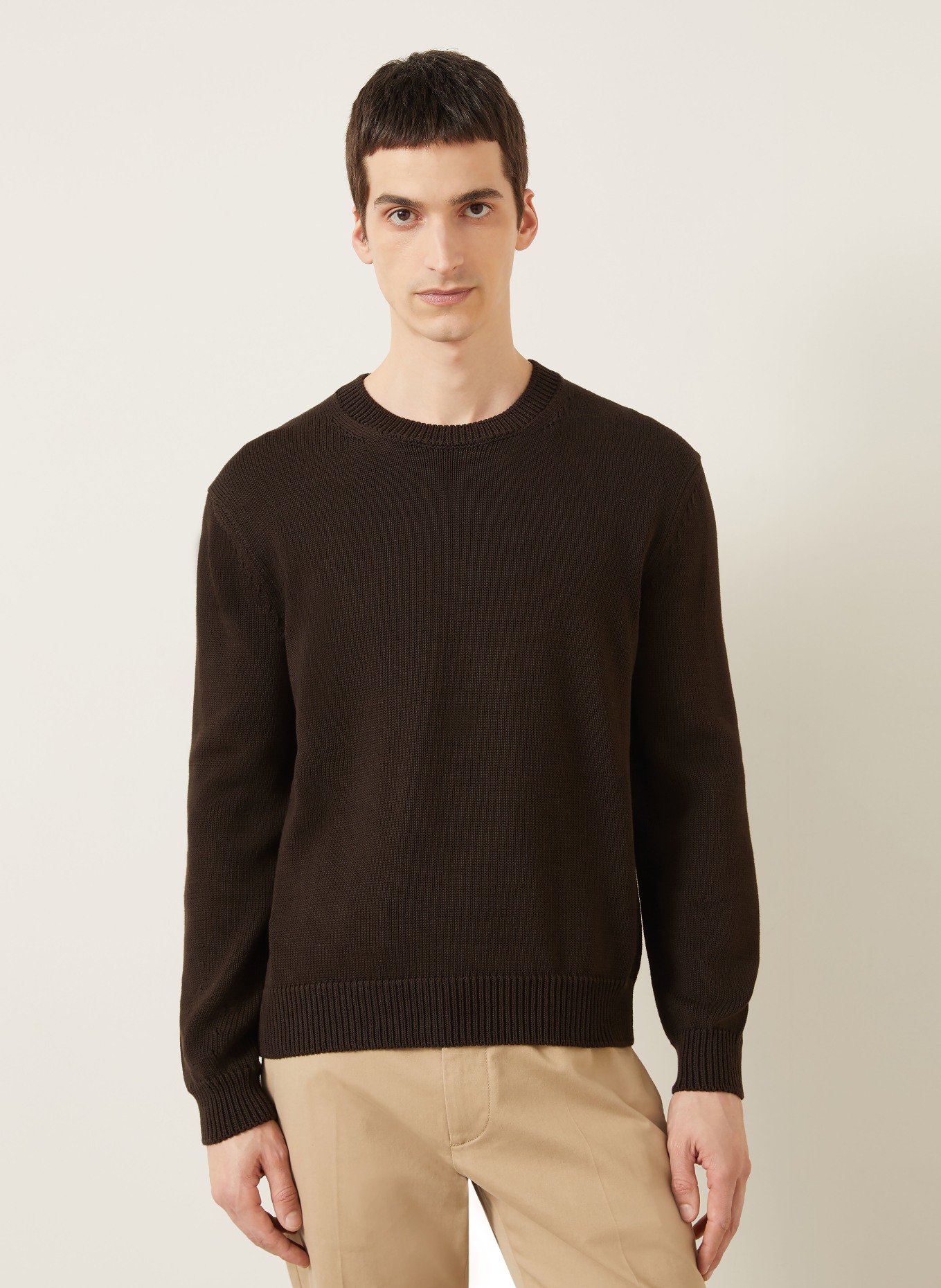 TOM FORD Svetr s hedvábím: TMAVĚ HNĚDÁ