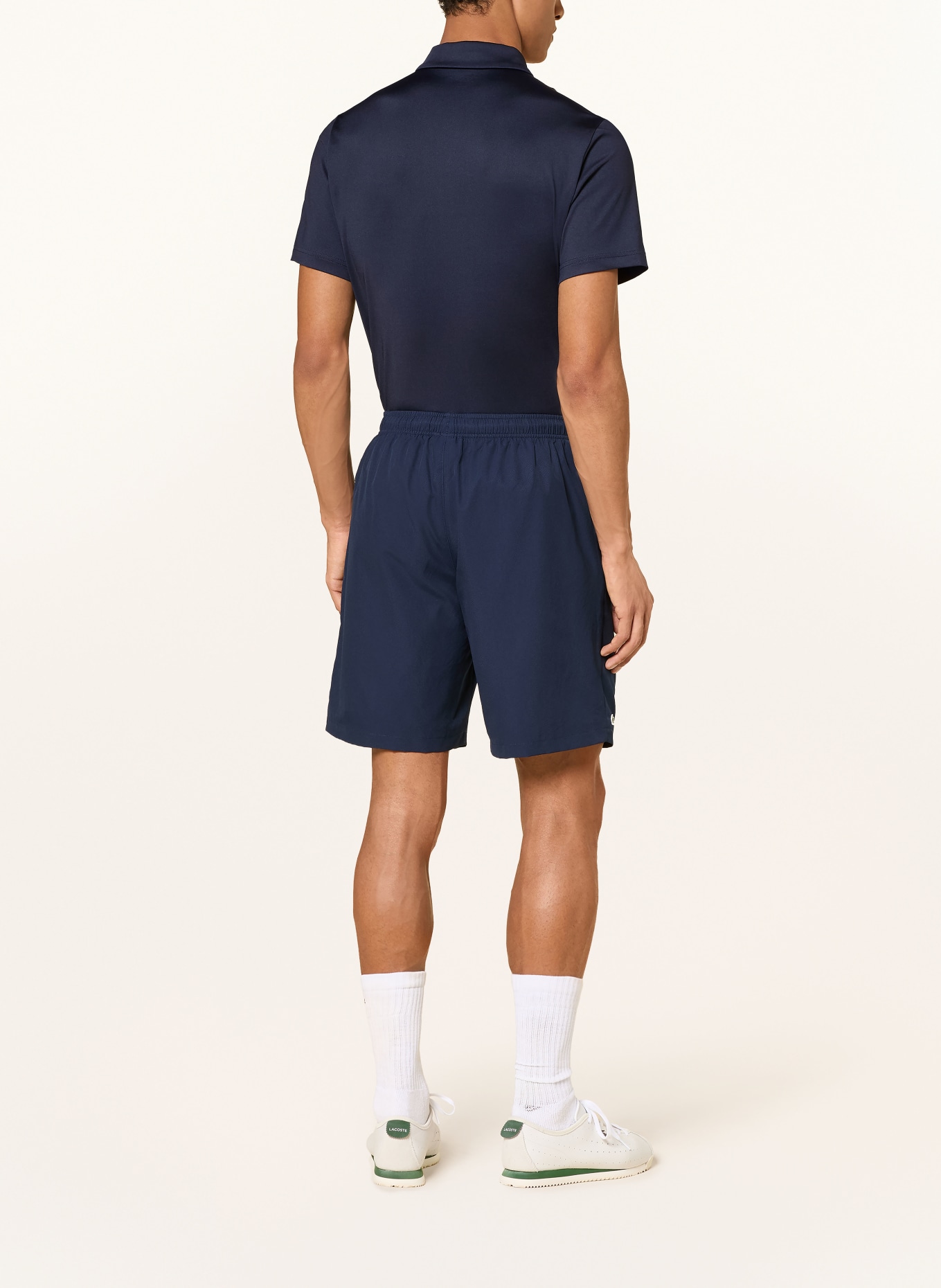 LACOSTE Polo fonctionnel: BLEU FONCÉ / VERT CLAIR / BLANC