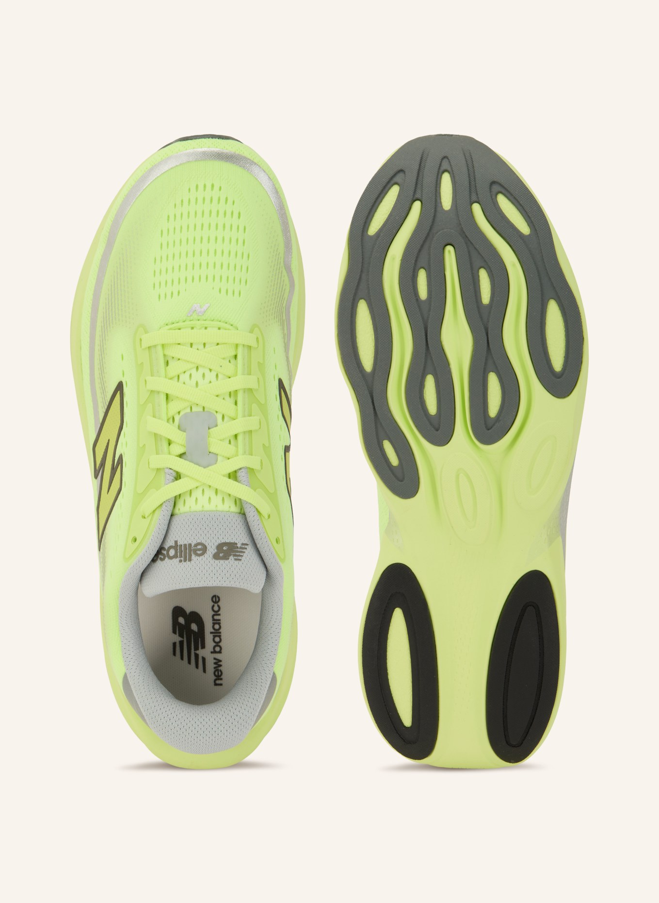 new balance Laufschuhe ELLIPSE V1: NEONGELB / SILBER / GRAU