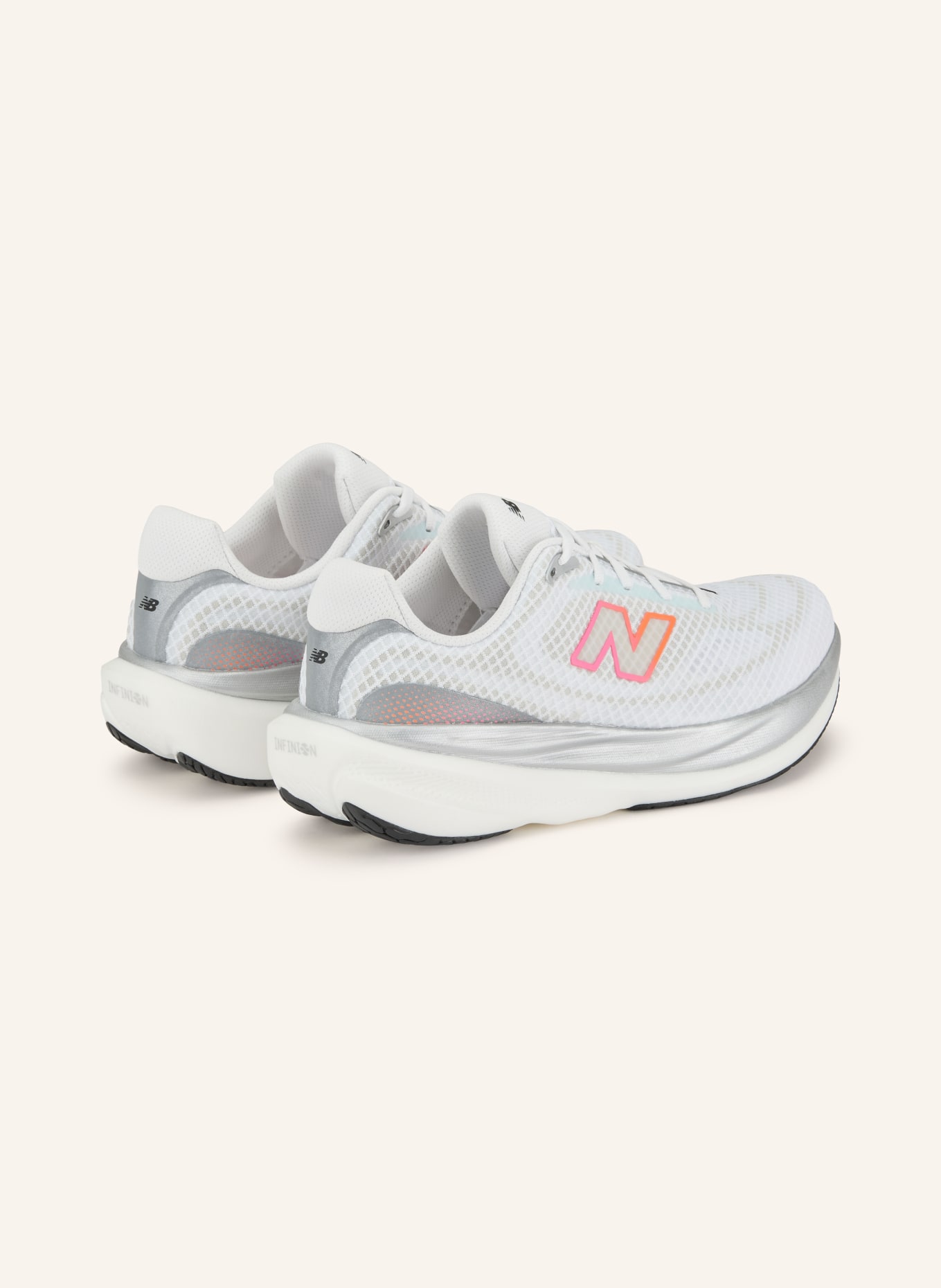 new balance Chaussures de course 1080: BLANC / ROSE FUCHSIA / ORANGE