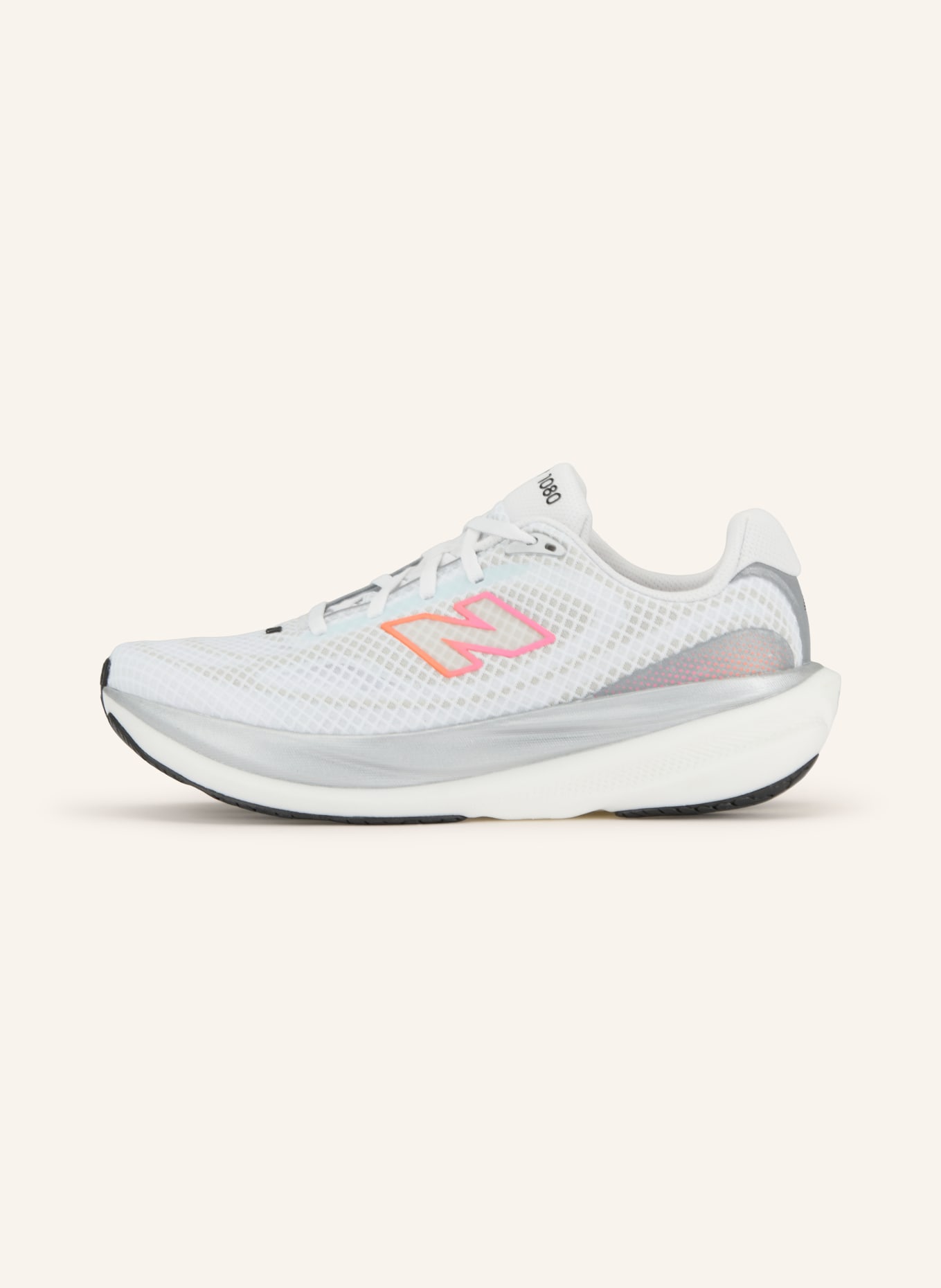 new balance Chaussures de course 1080: BLANC / ROSE FUCHSIA / ORANGE